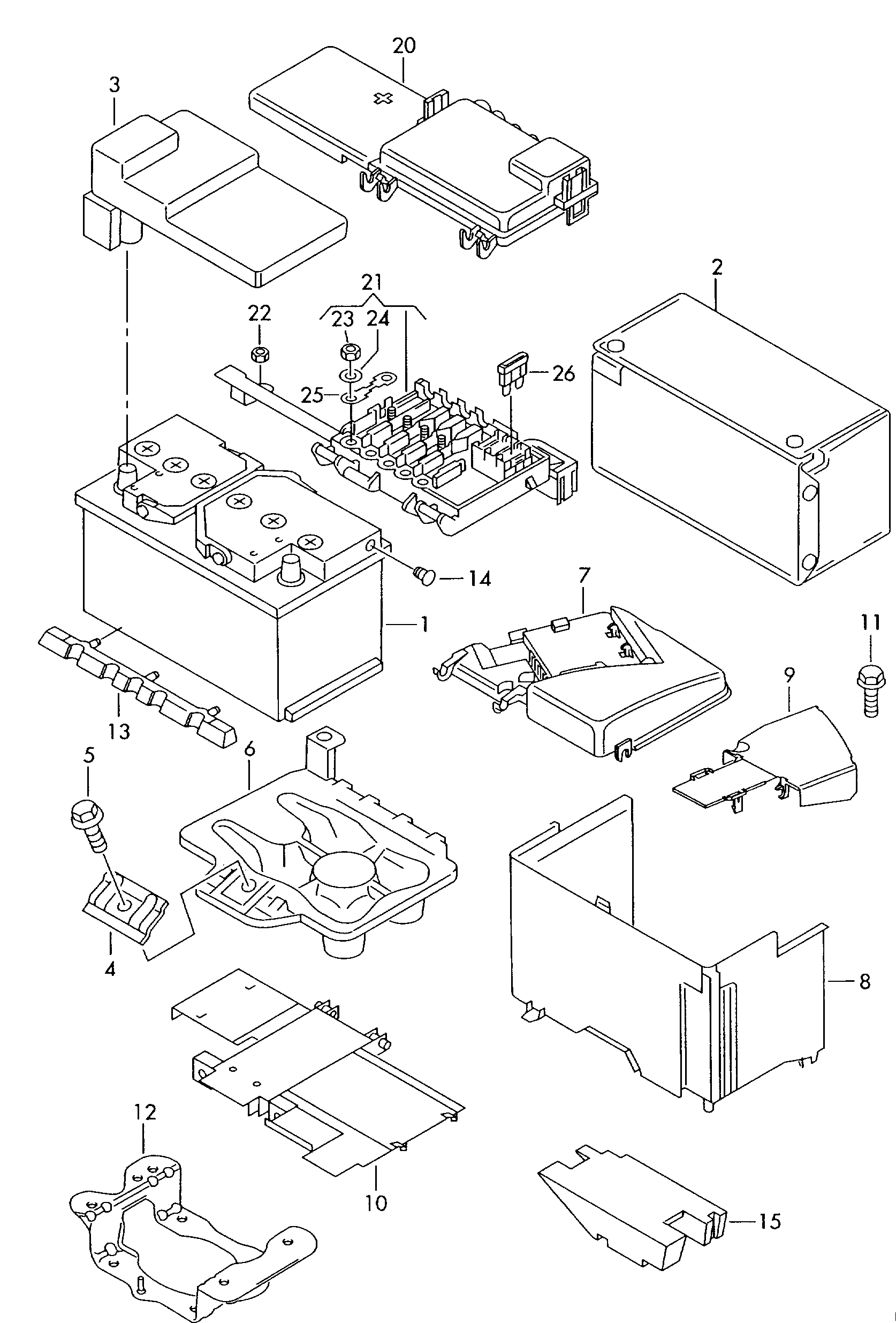 Opel 000915105AD - battery with charge state indicator, filled and charged unicars.by