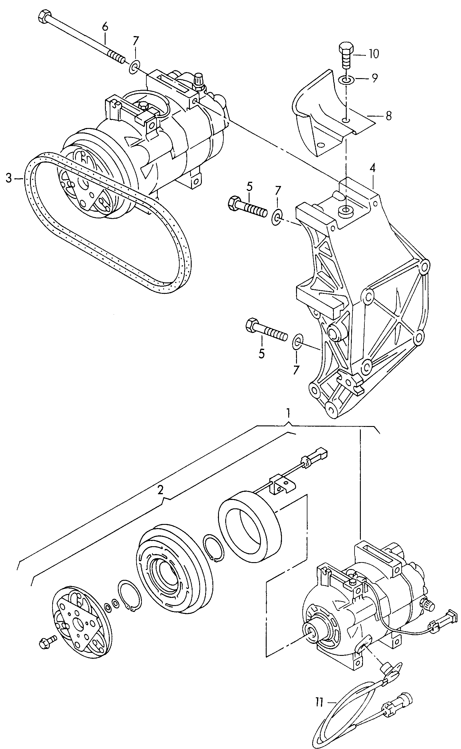 Skoda 8D0260805MX - Компрессор кондиционера unicars.by