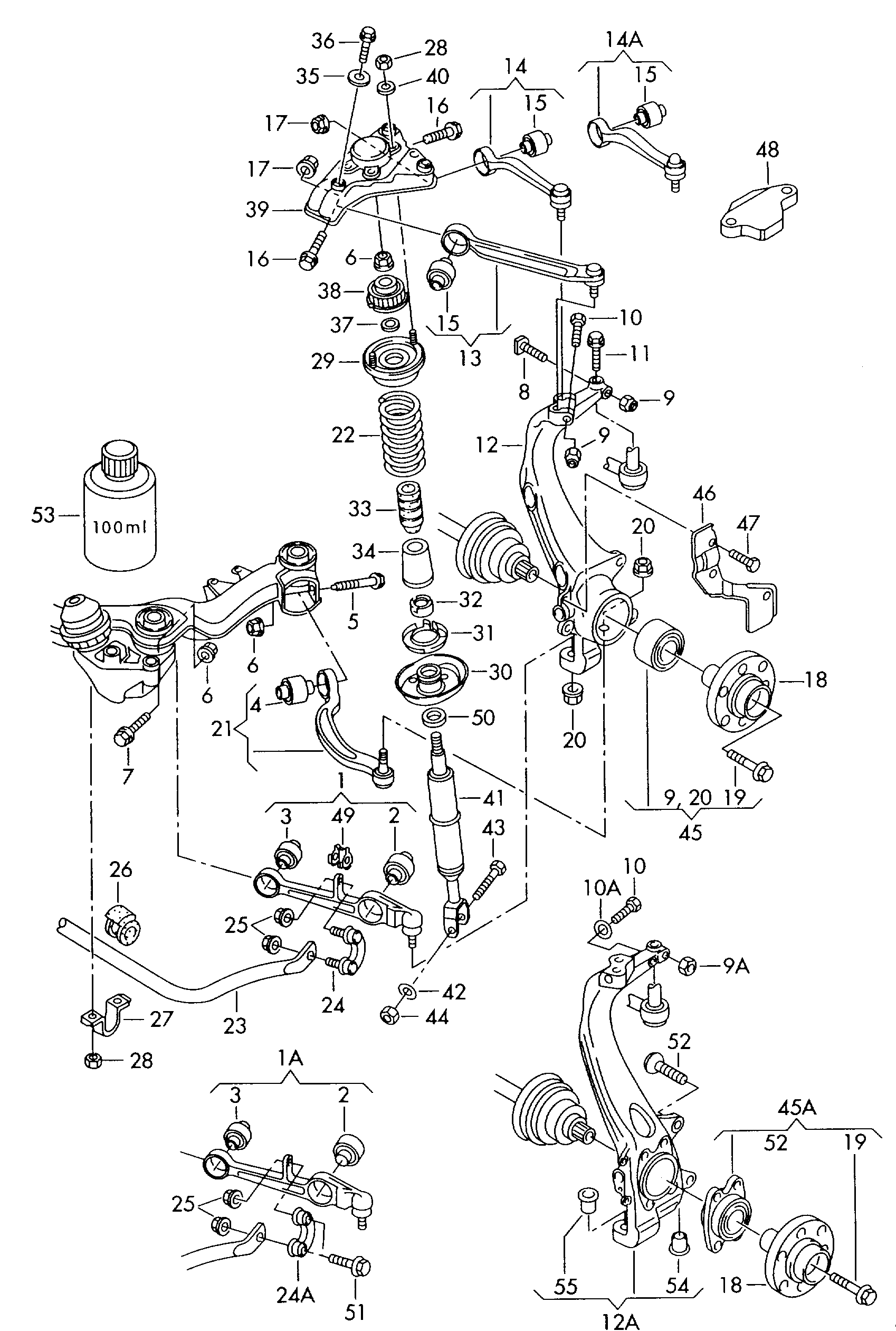 VAG N 102 861 10 - Монтажный комплект, рычаг подвески колеса unicars.by