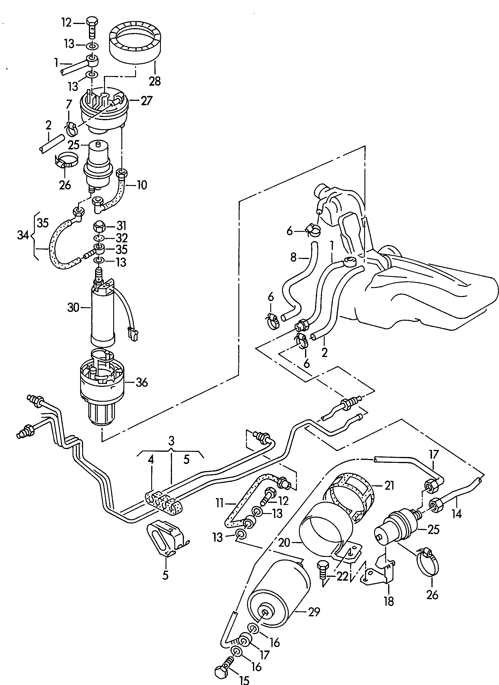 VAG 8A0 133 511 - Топливный фильтр unicars.by