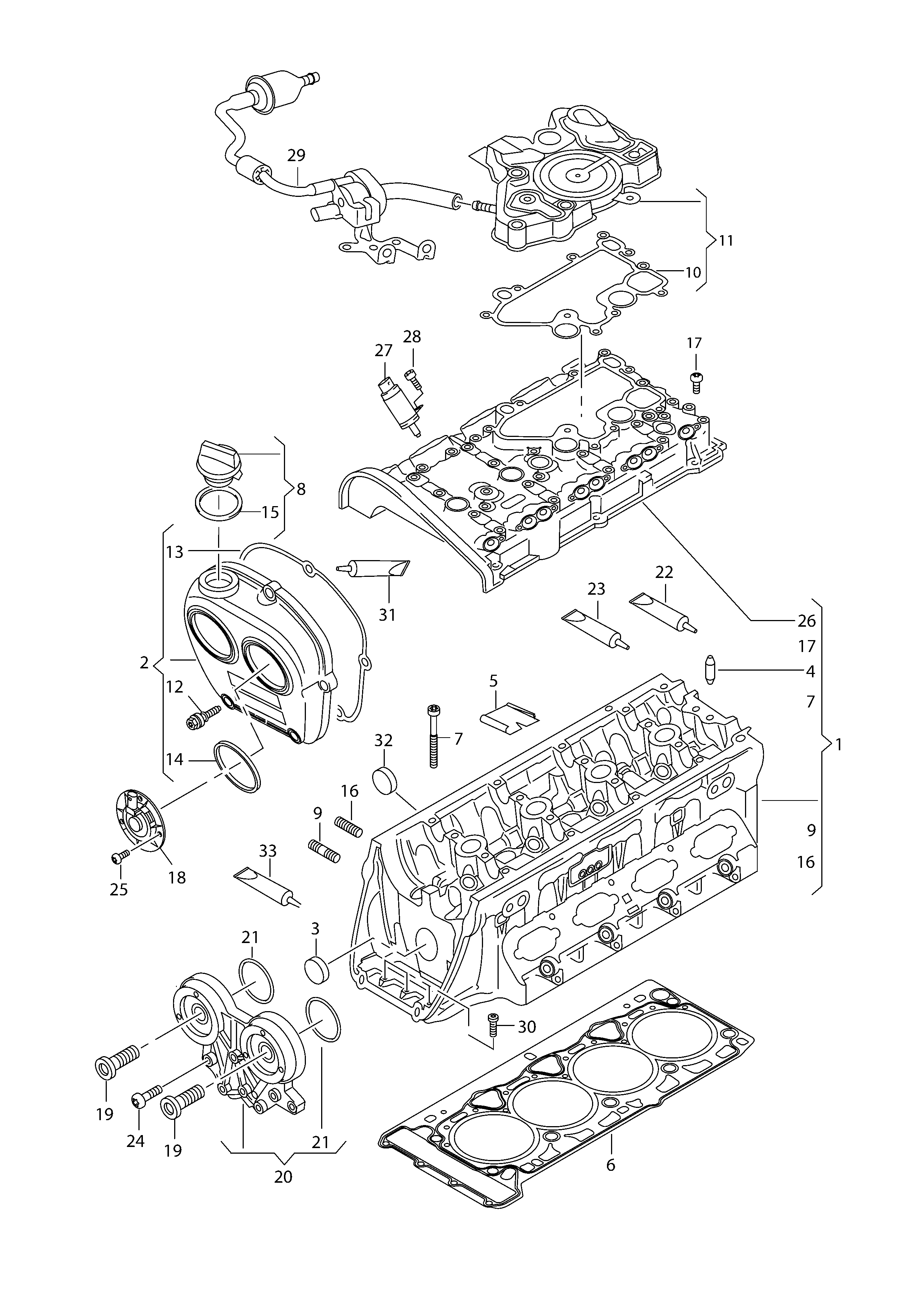 Skoda 06K 103 495T - Маслосъемный щиток, вентиляция картера unicars.by