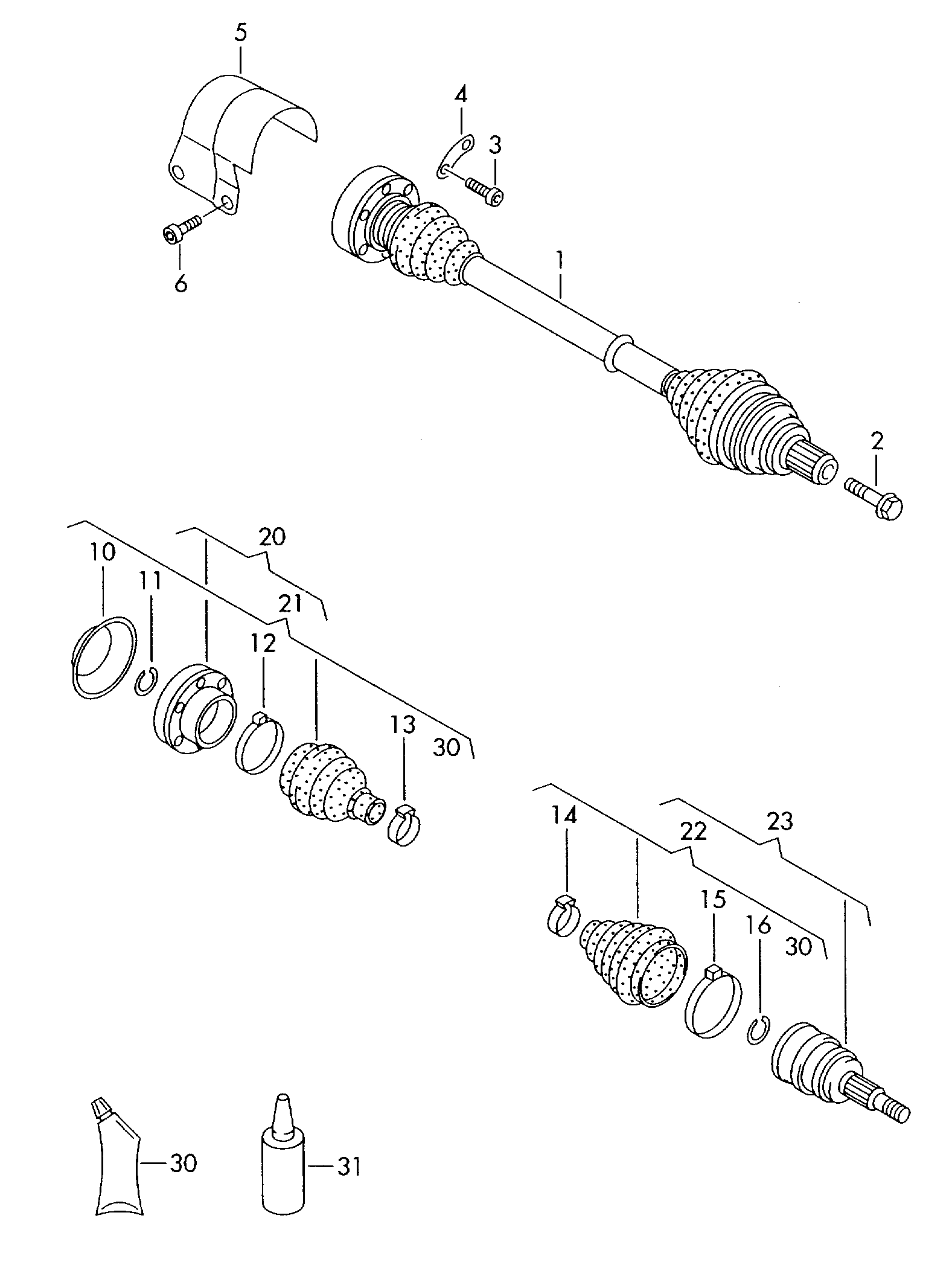 AUDI ­5N0 498 203 - Пыльник, приводной вал unicars.by