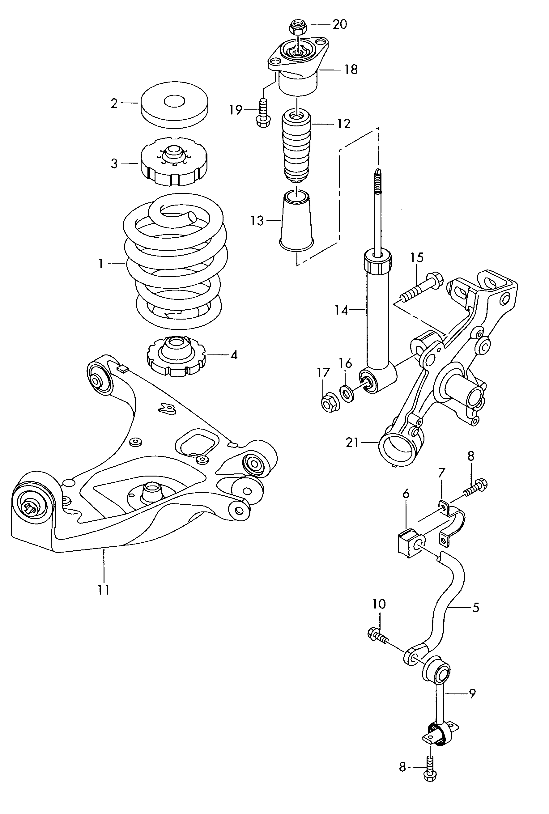 VW 4B0 512 137 B - Пыльник амортизатора, защитный колпак unicars.by