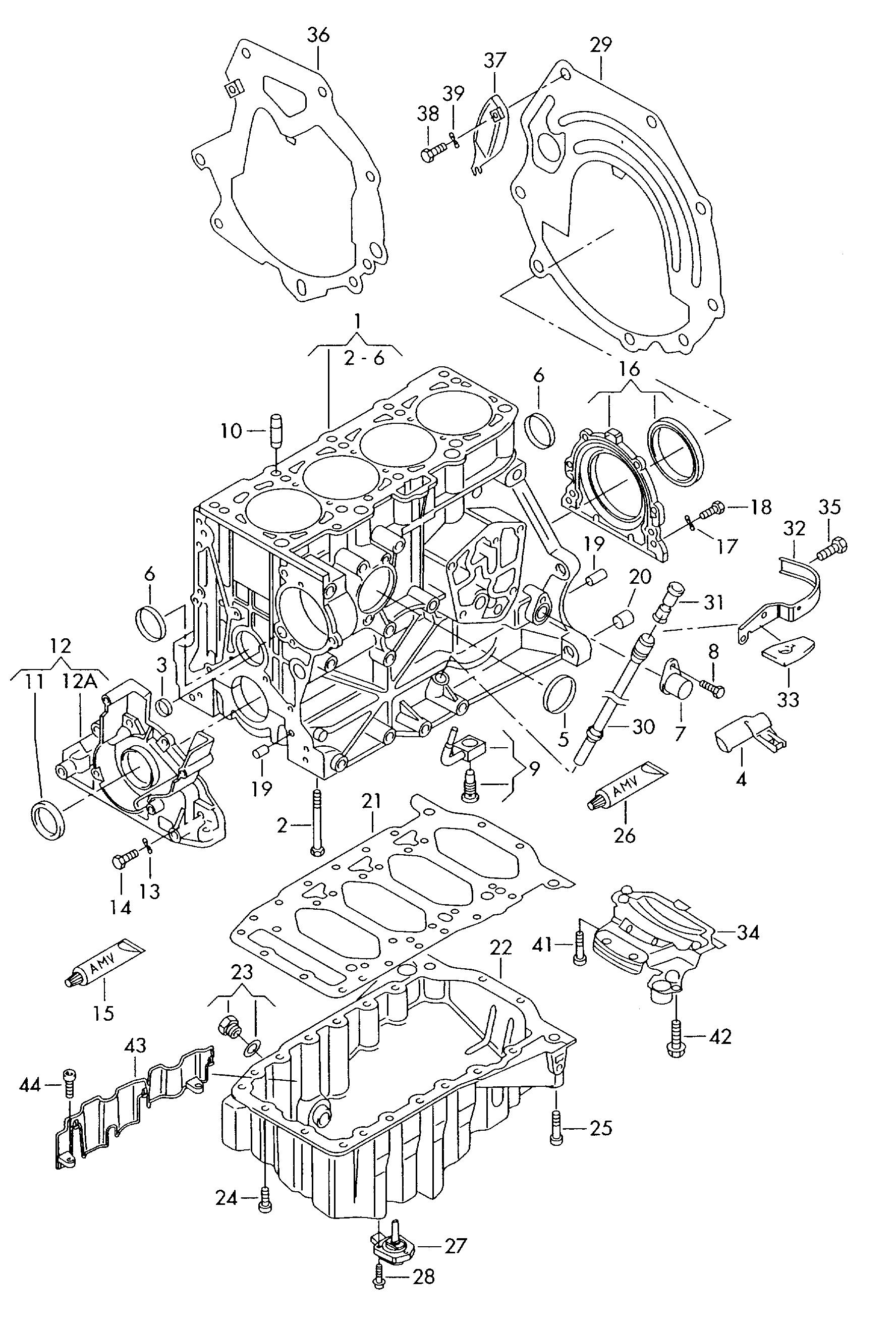 Skoda 038 103 085 E - Уплотняющее кольцо, коленчатый вал unicars.by