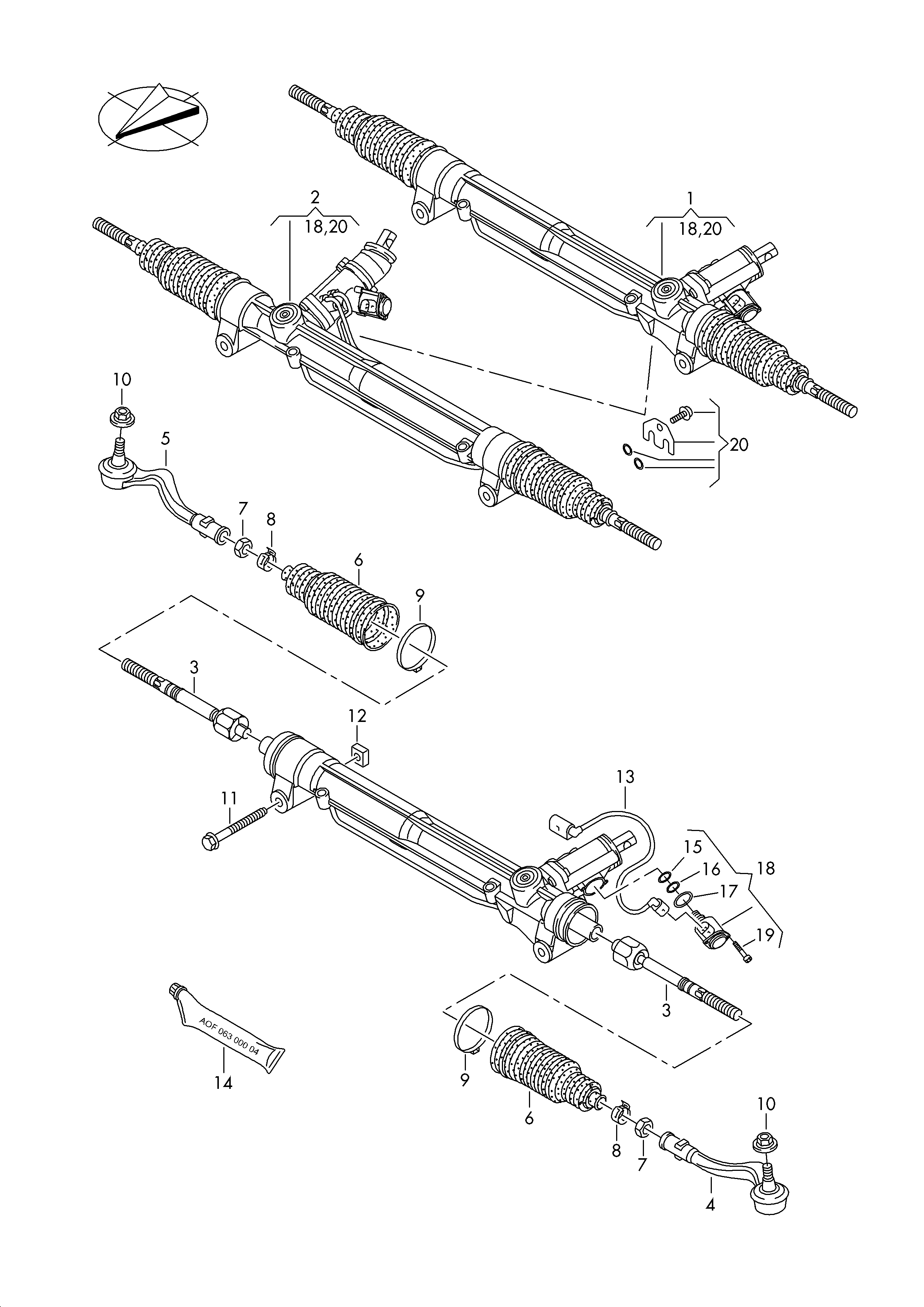 VAG 4H0 422 810 A - Осевой шарнир, рулевая тяга unicars.by