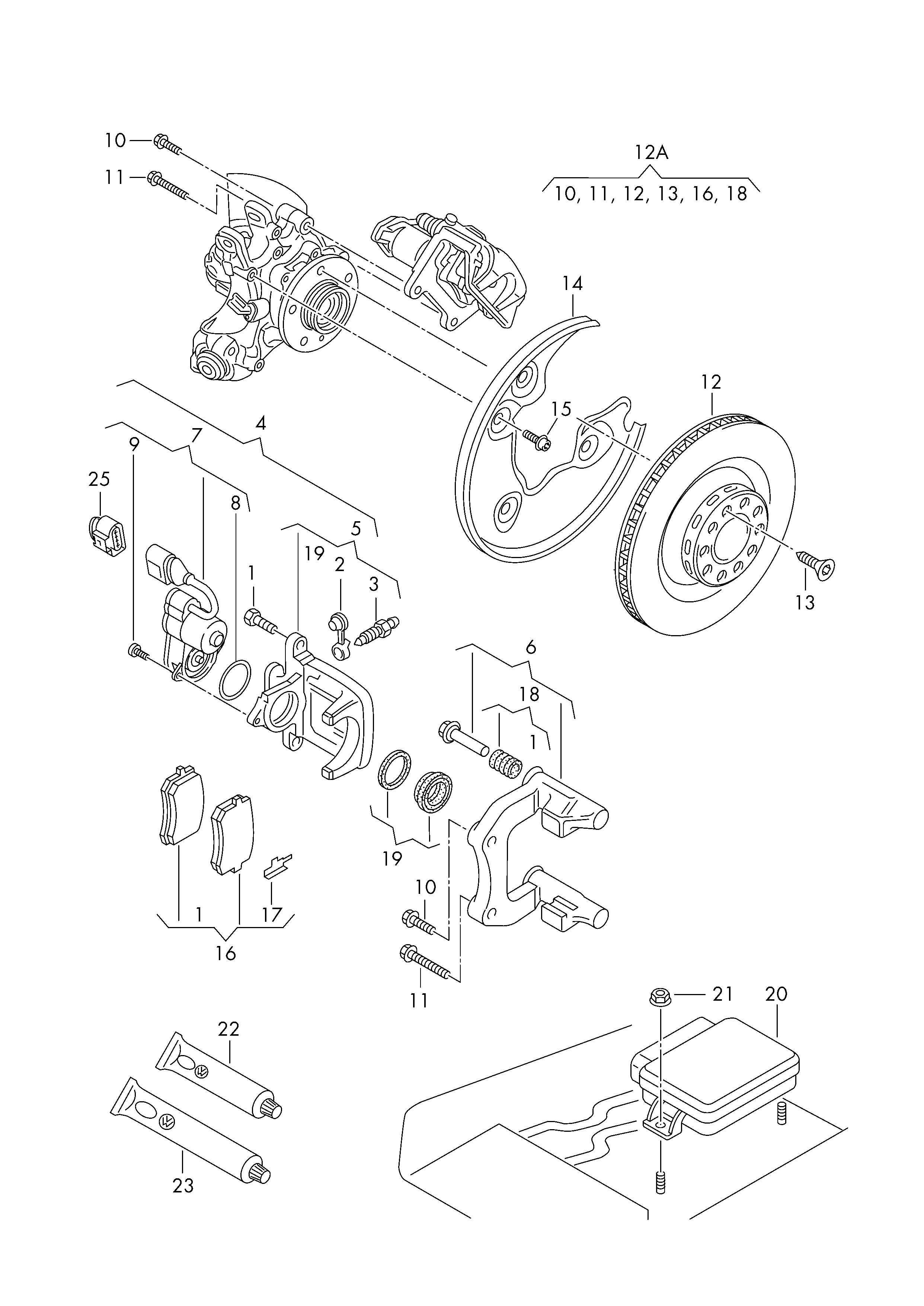 Skoda 8K0698451A - Тормозные колодки, дисковые, комплект unicars.by