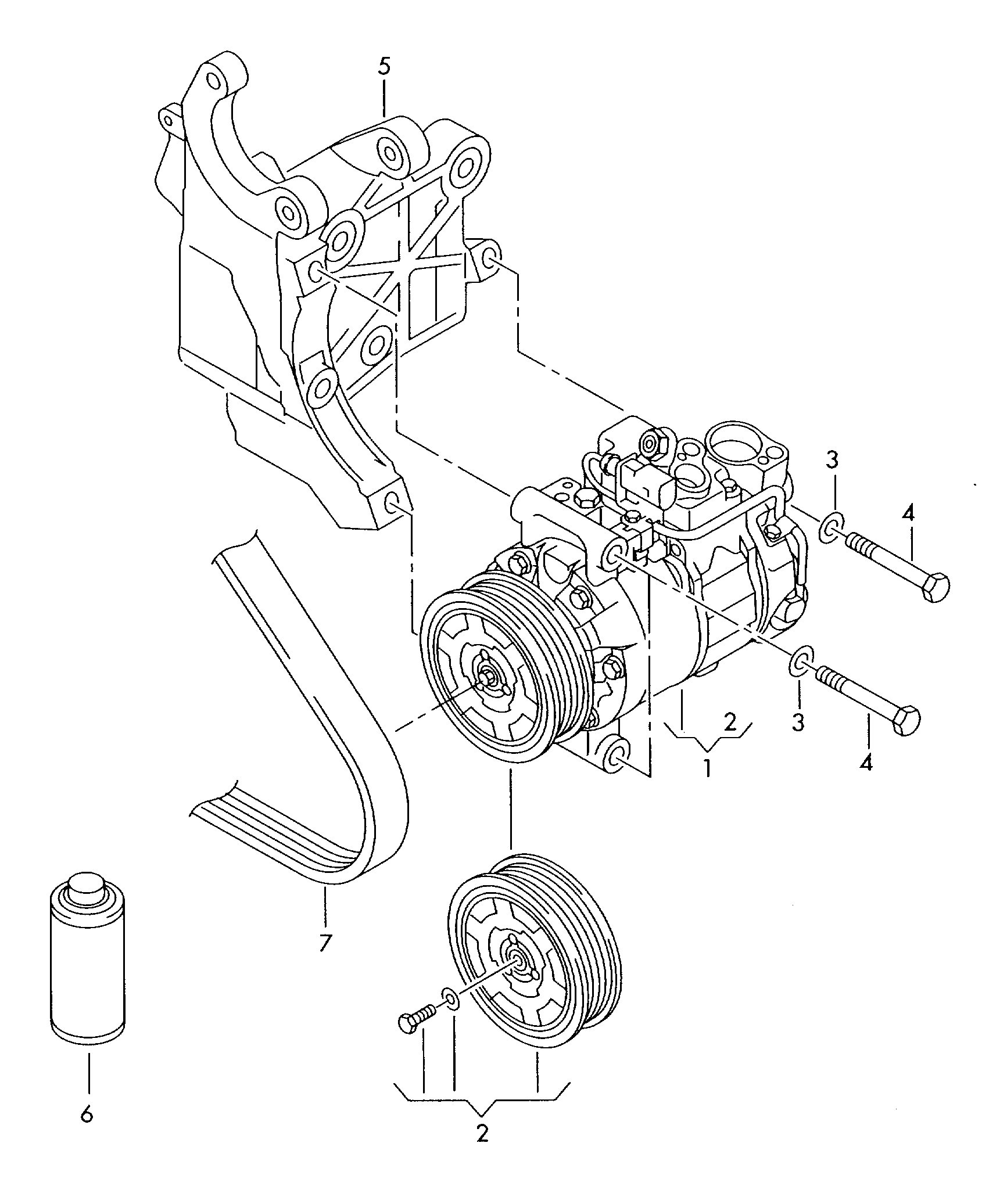 AUDI 4F0260805AJ - Компрессор кондиционера unicars.by