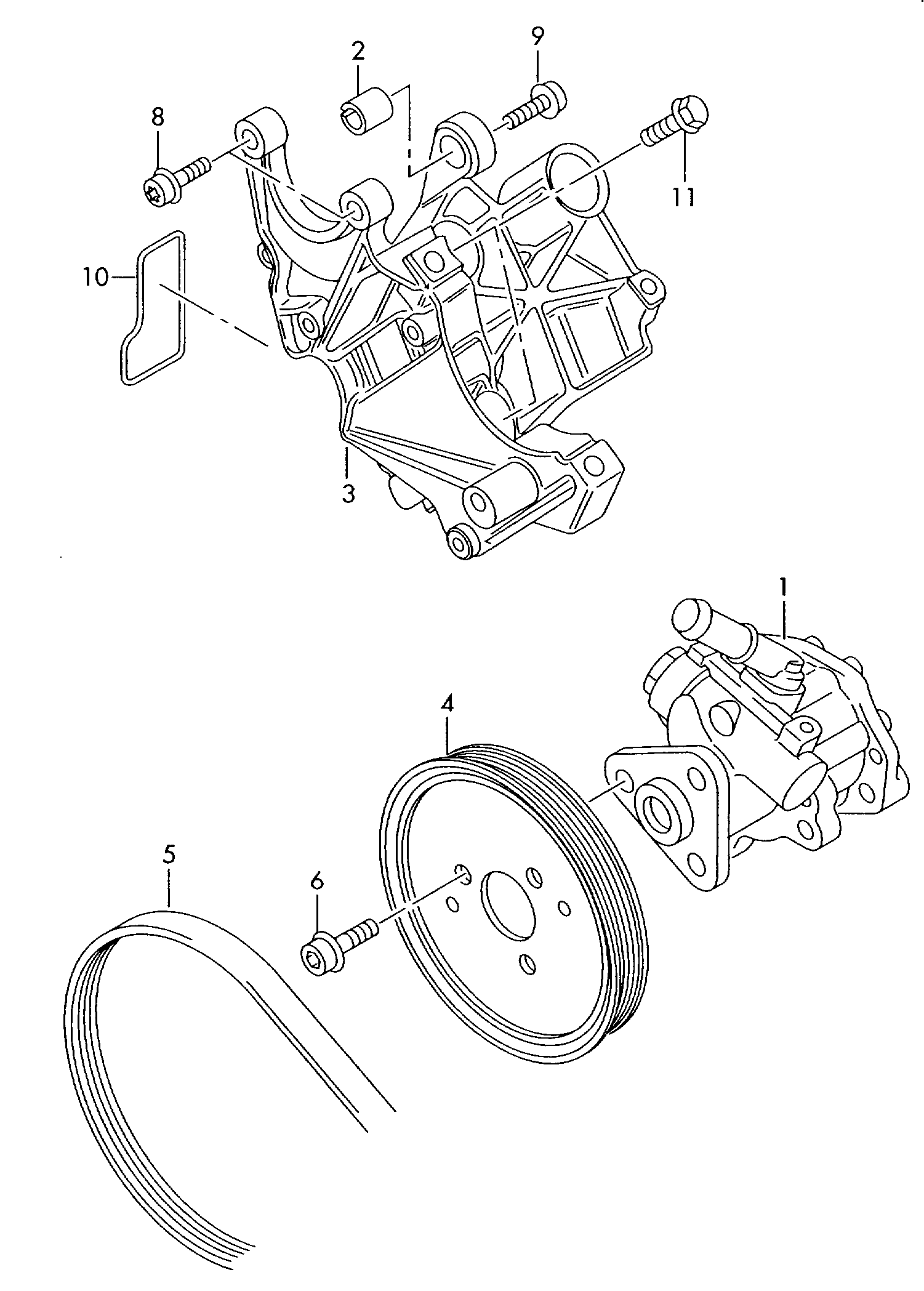 VAG 4F0145156 J - Гидравлический насос, рулевое управление, ГУР unicars.by