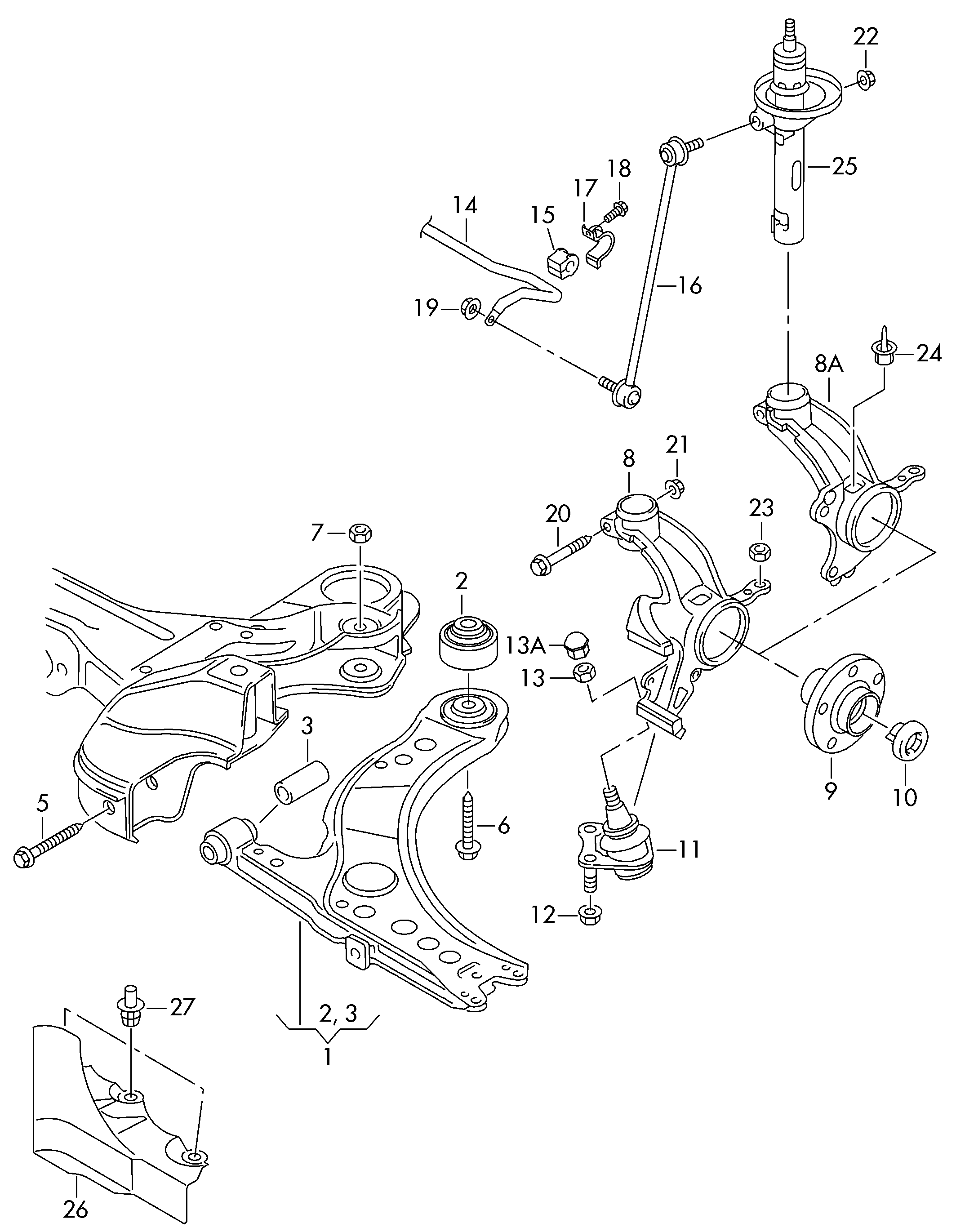 Seat 6R0 407 365 A - Шаровая опора, несущий / направляющий шарнир unicars.by