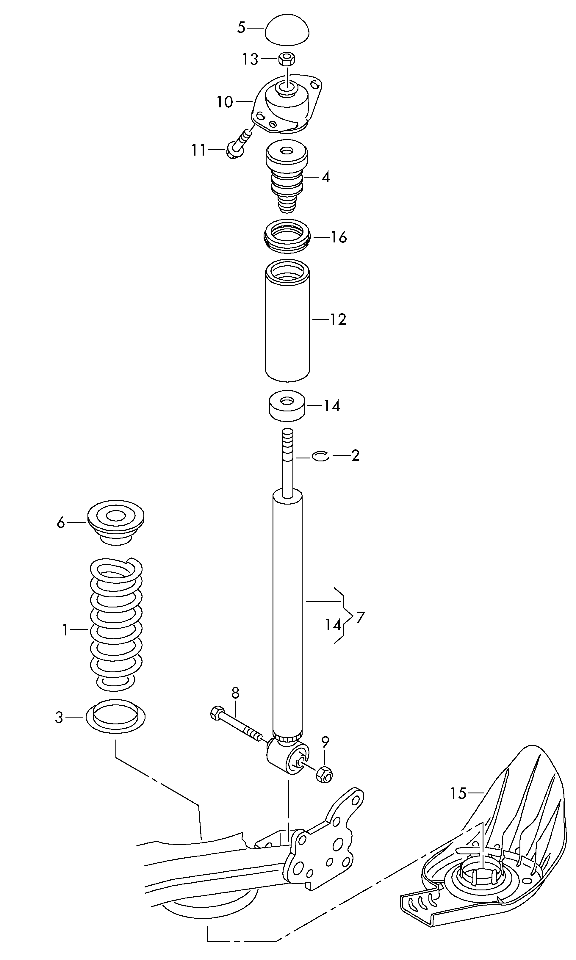 Skoda 1K0 511 353 N - Отбойник, демпфер амортизатора unicars.by