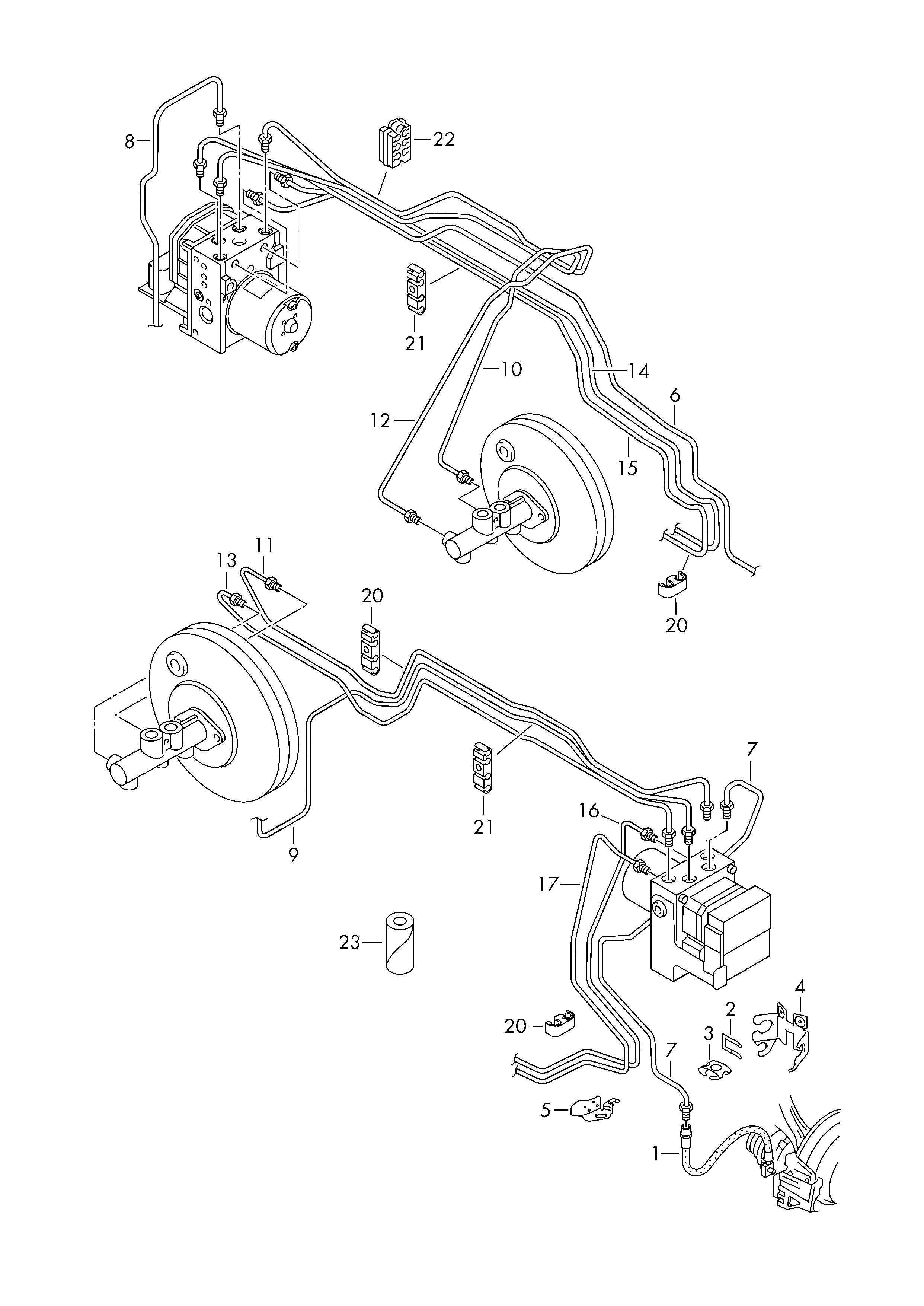 VW 4D0 611 715 B - Кронштейн, тормозной шланг unicars.by