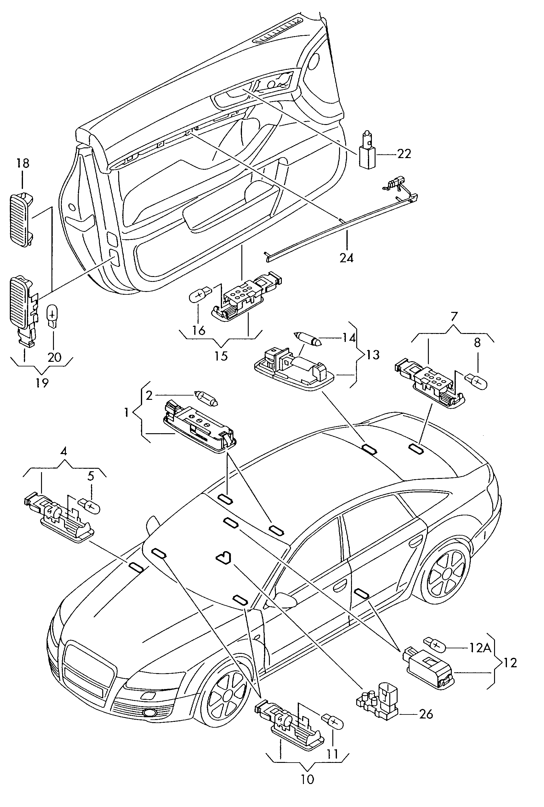 VAG 8D0947415 - Лампа накаливания unicars.by