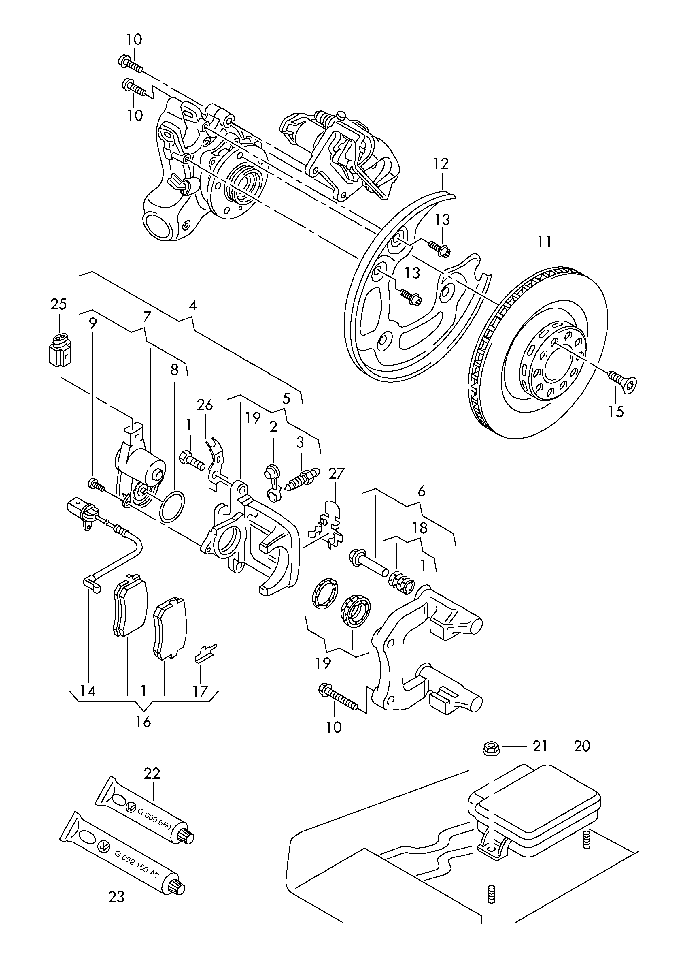 AUDI 4G0 698 451 J - Тормозные колодки, дисковые, комплект unicars.by