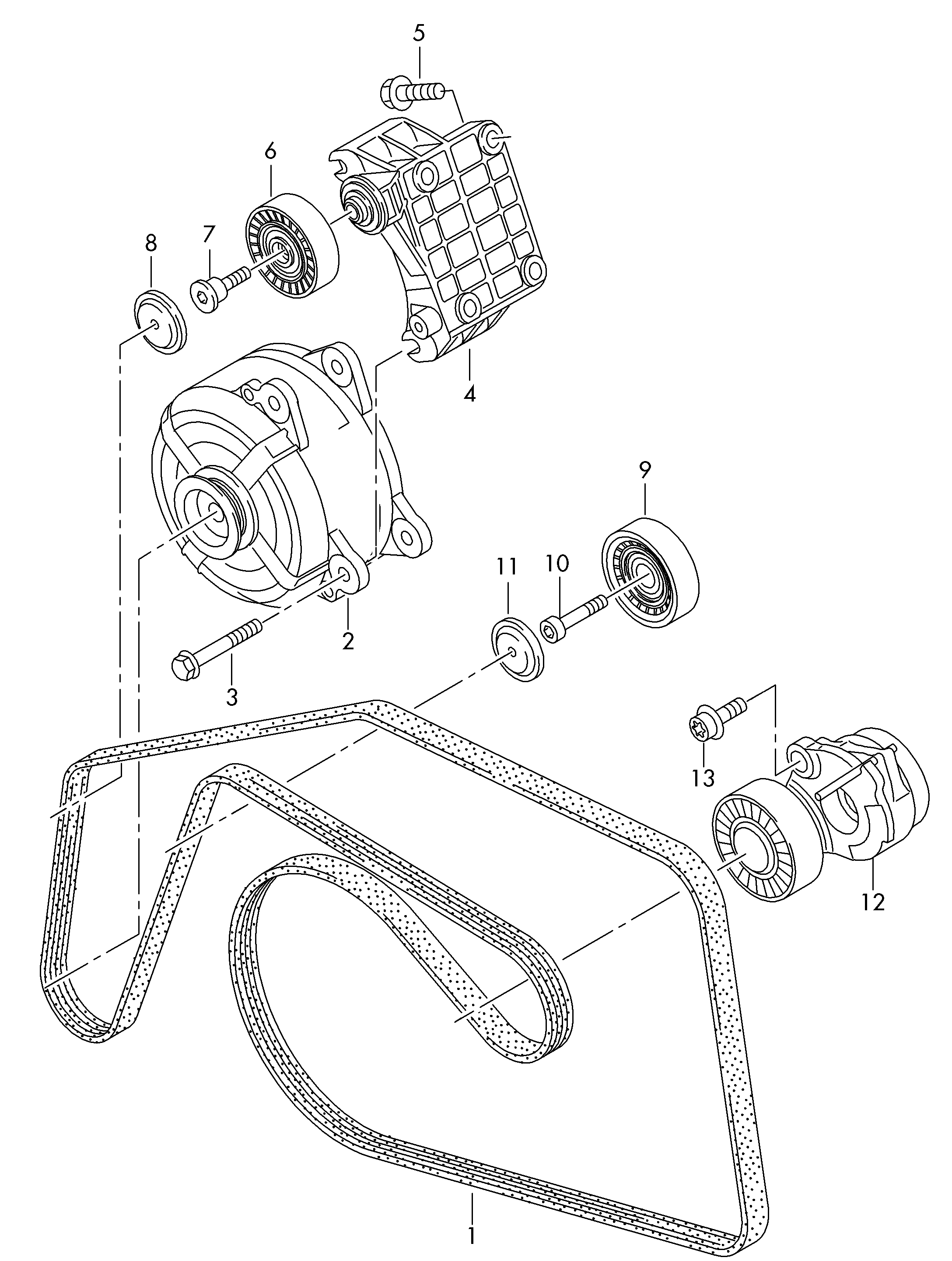 Skoda 059903137AG - Поликлиновой ремень unicars.by