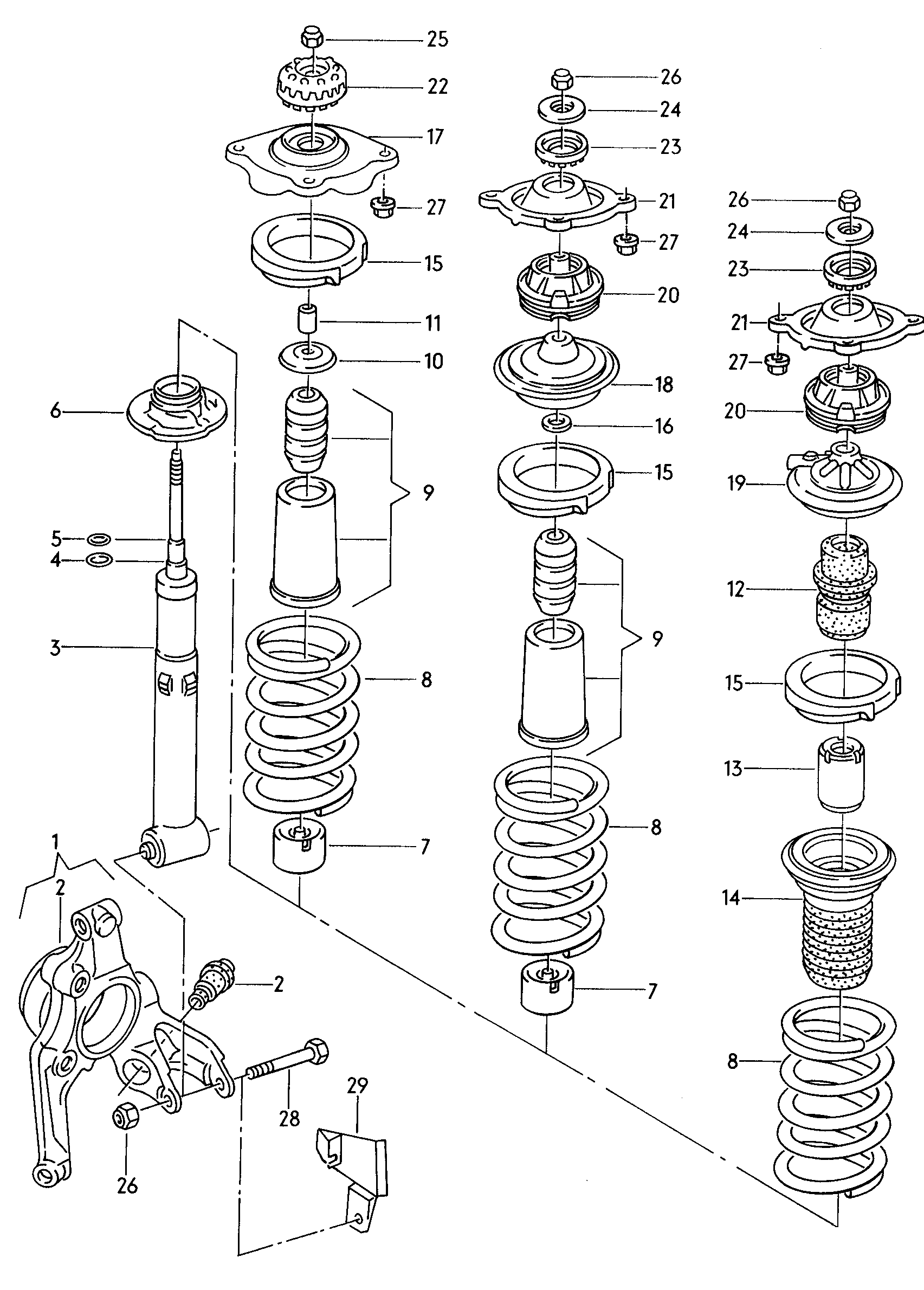 VAG 443512129B - Пылезащитный комплект, амортизатор unicars.by