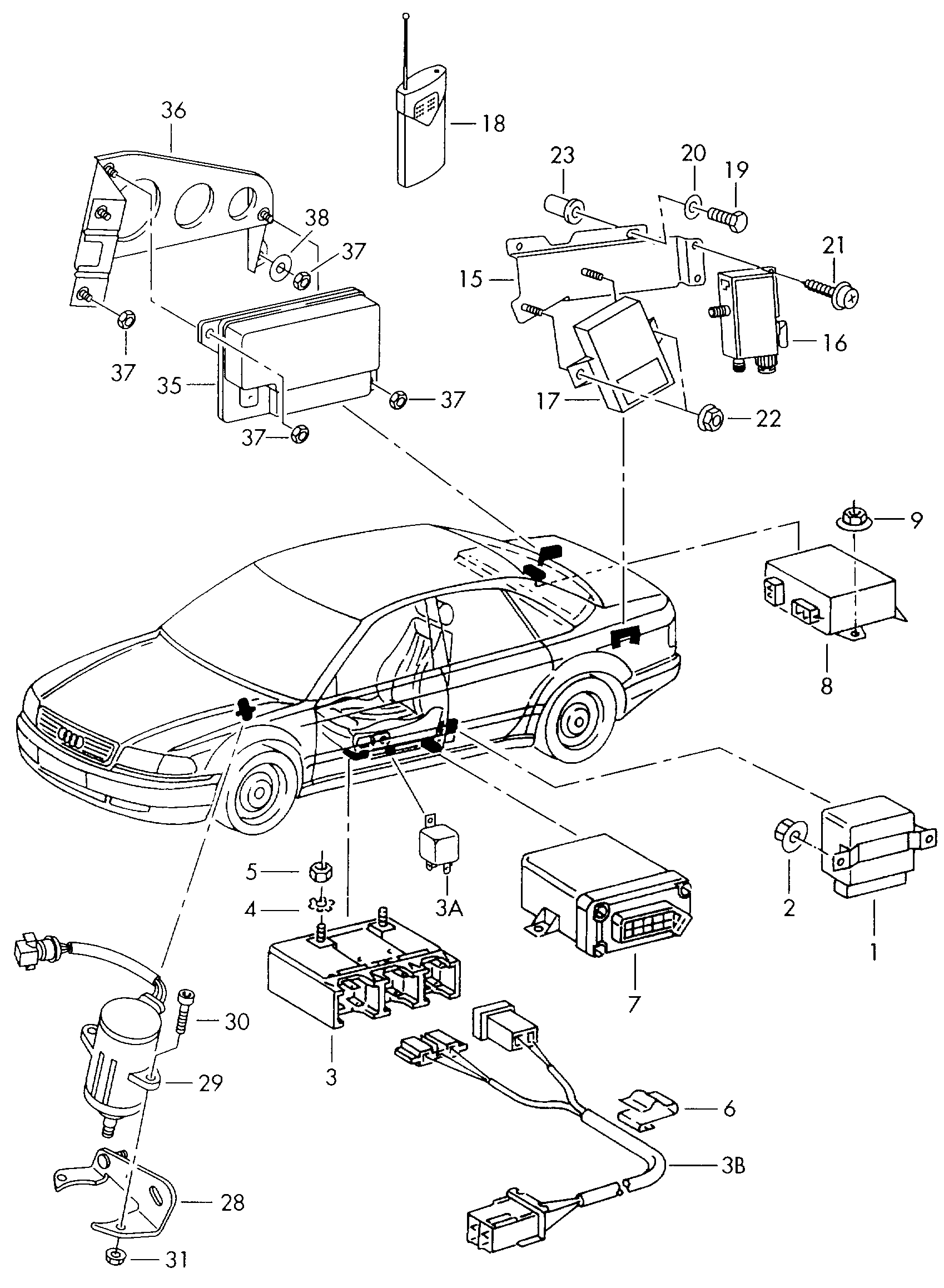 VAG 443 951 254A - Реле, ближний свет unicars.by