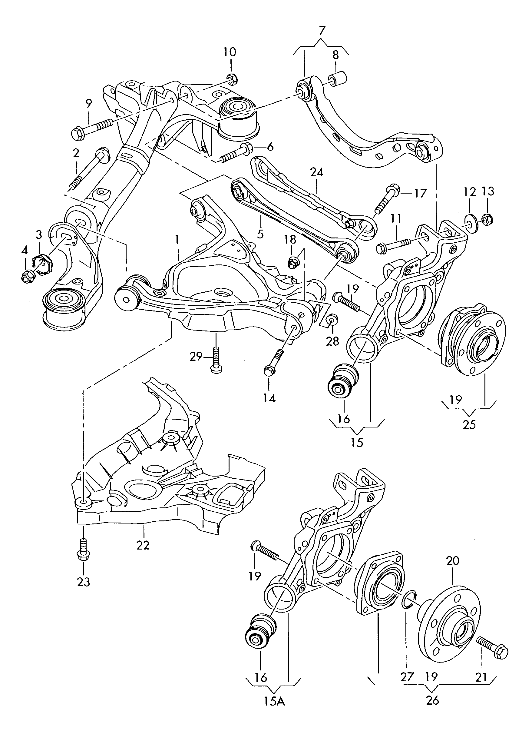 VAG 4F0505323L - Рычаг подвески колеса unicars.by