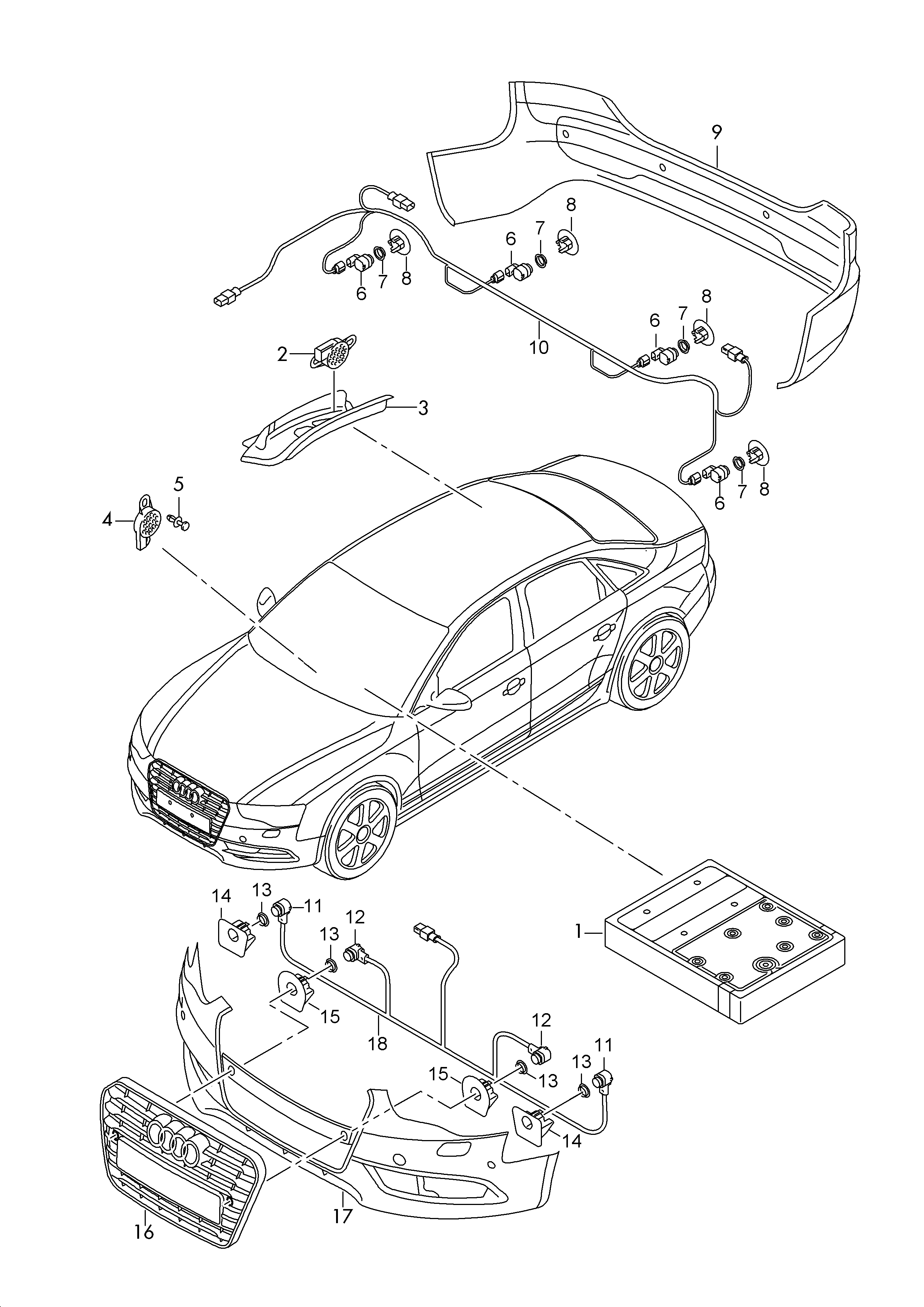 VW 1S0 919 275 A - Sensor unicars.by