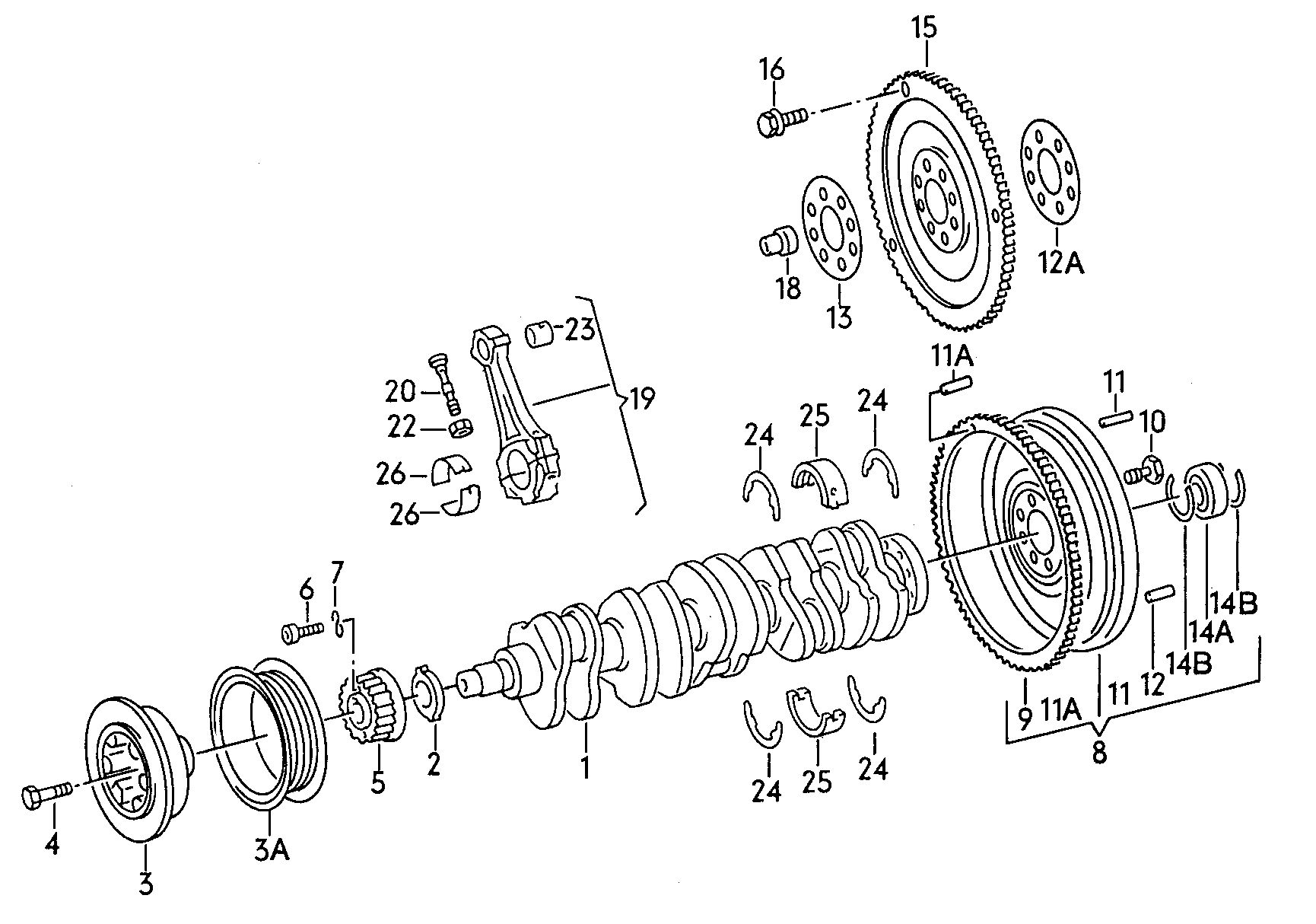 VW 074 105 251 T - Шкив коленчатого вала unicars.by