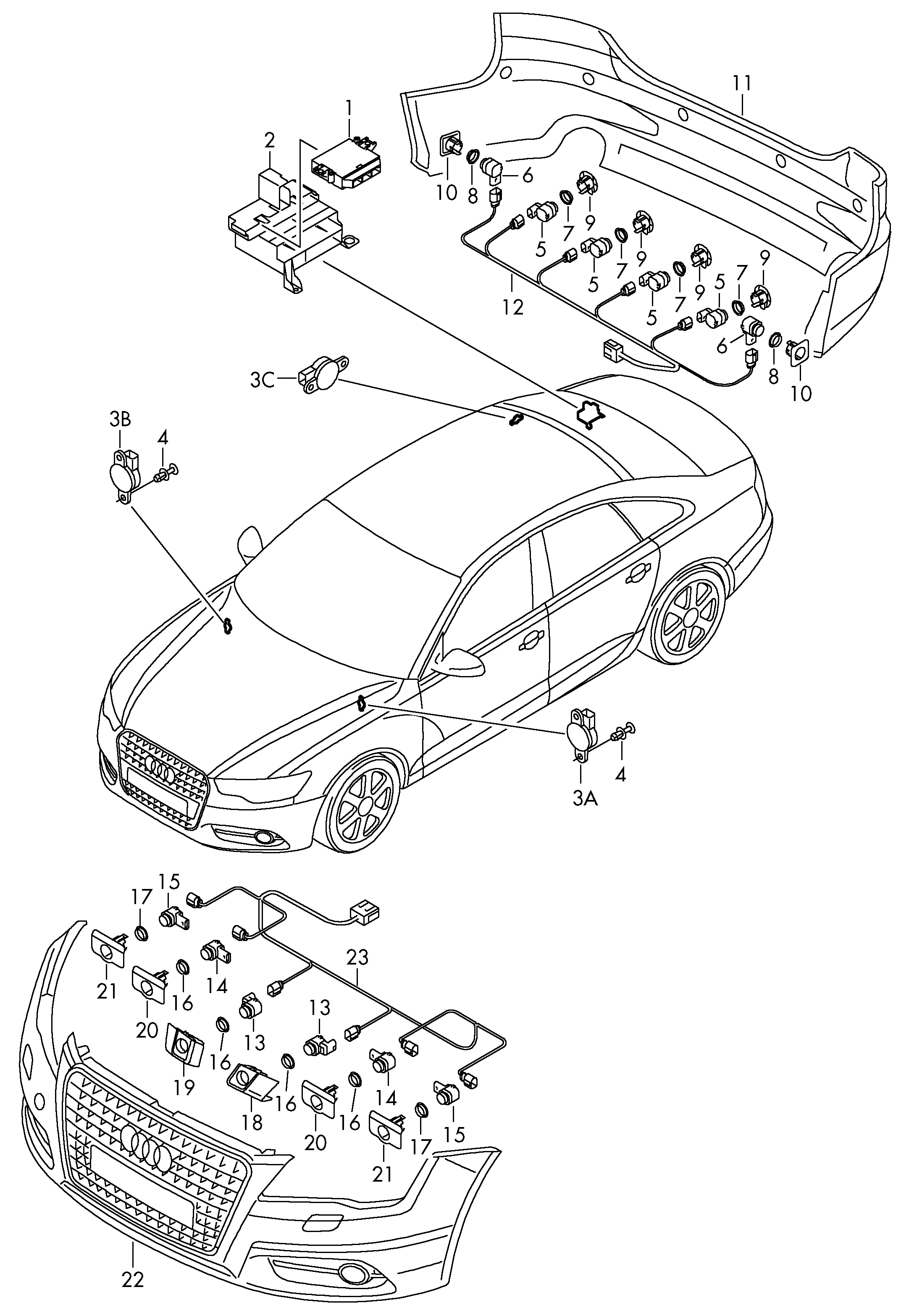 AUDI 1S0 919 275 - Датчик, система помощи при парковке unicars.by