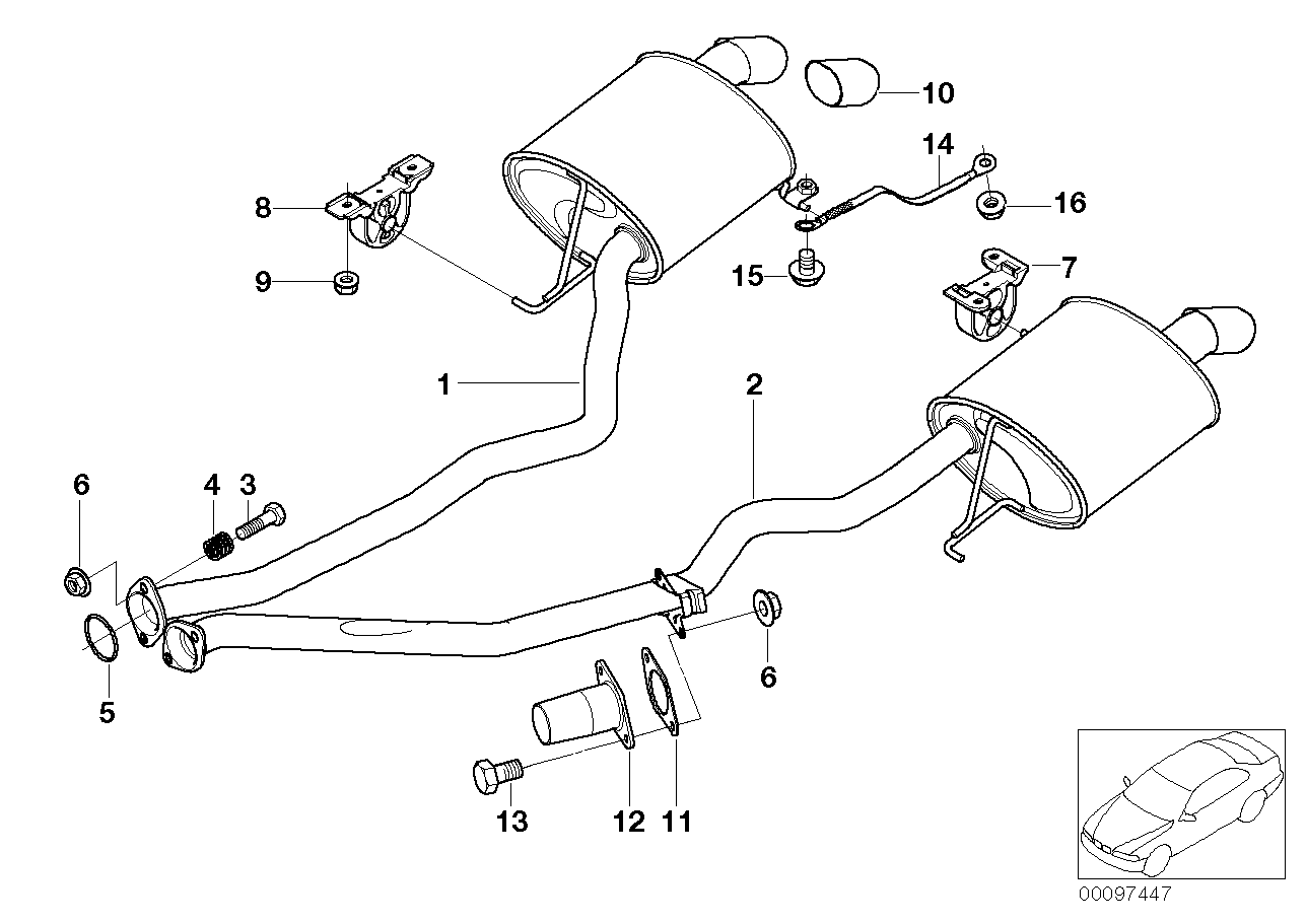 BMW 18307503582 - Пружина, глушитель unicars.by