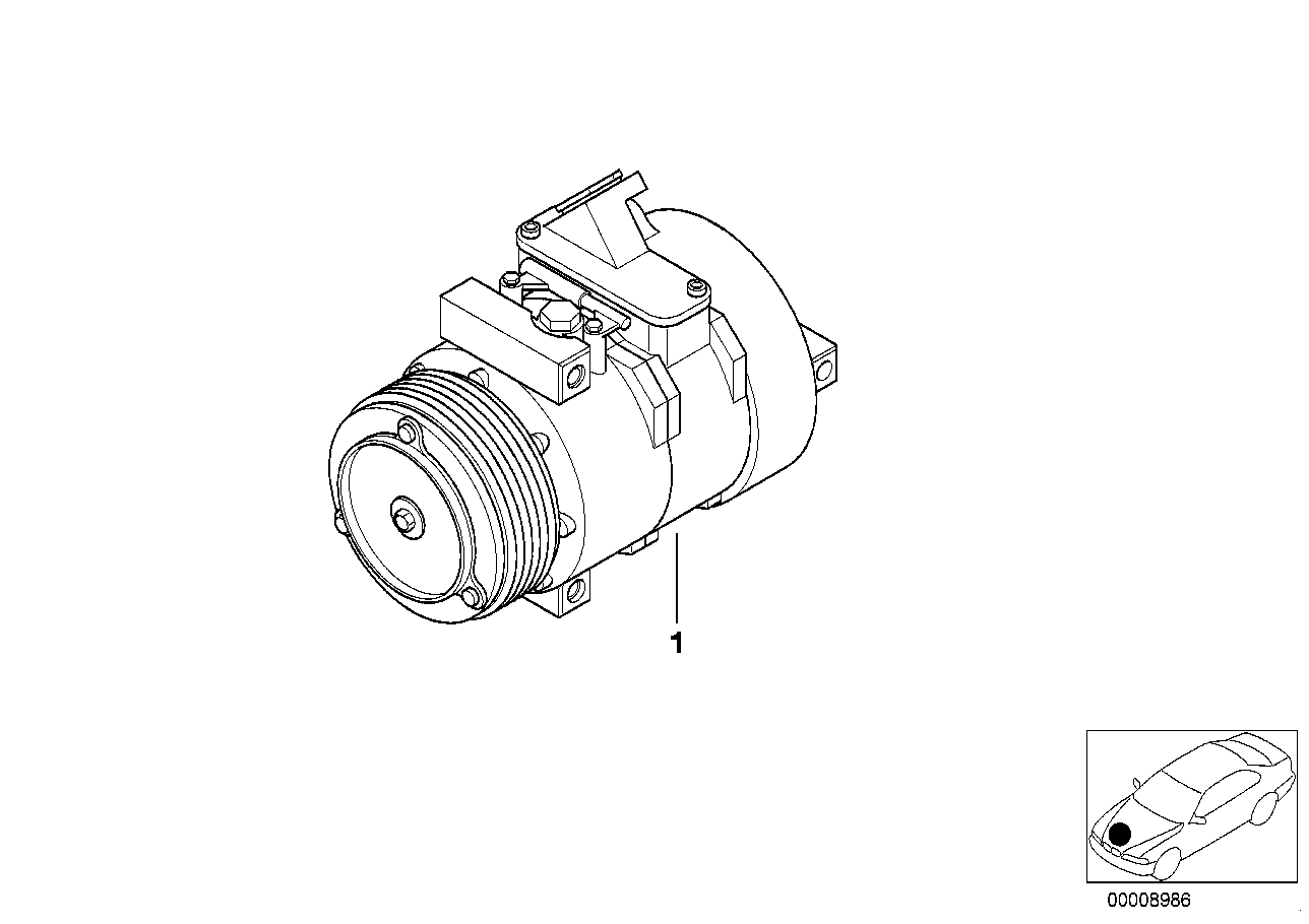 BMW (BRILLIANCE) 64528377067 - Компрессор кондиционера unicars.by