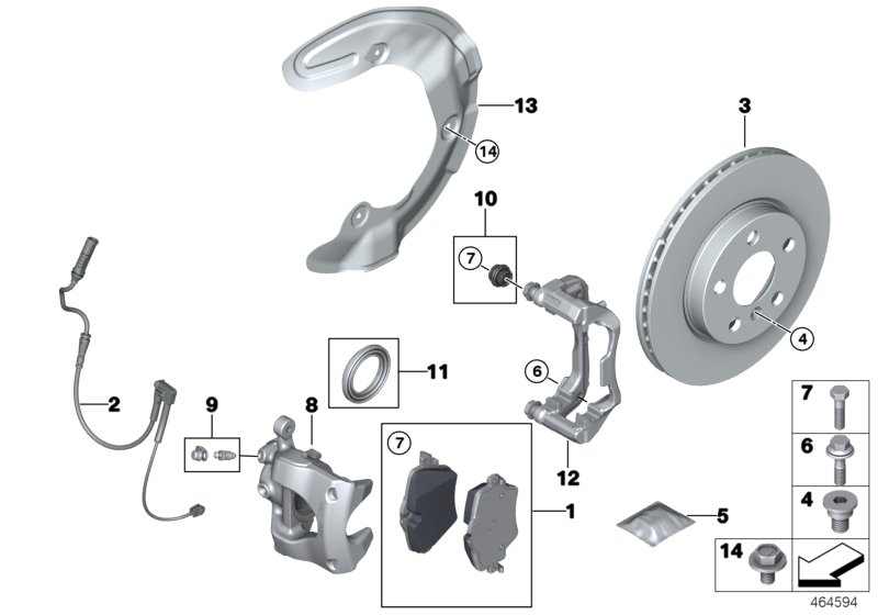 BMW 34 11 6 860 265 - Тормозной суппорт unicars.by