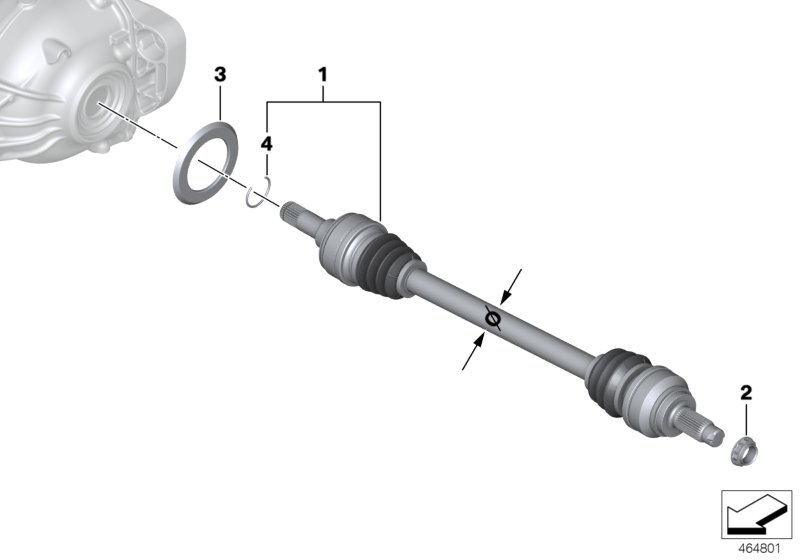 BMW 33208680347 - Приводной вал unicars.by