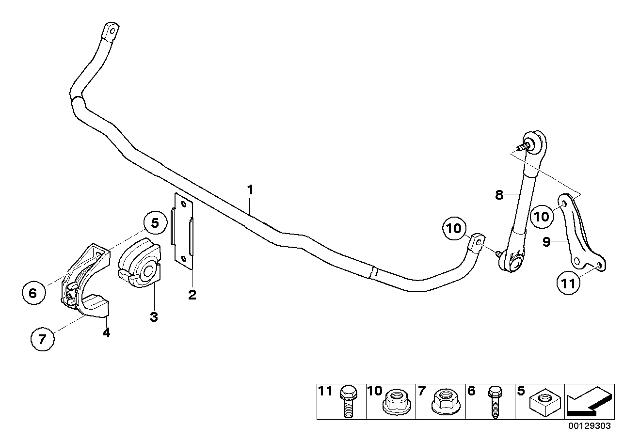 BMW 31 30 6 781 541 - Тяга / стойка, стабилизатор unicars.by