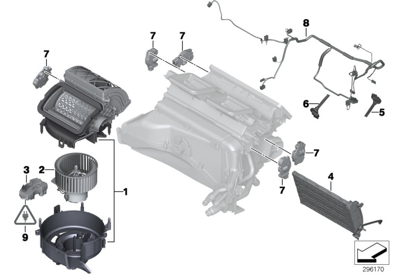 BMW 64119266185 - Сопротивление, реле, вентилятор салона unicars.by