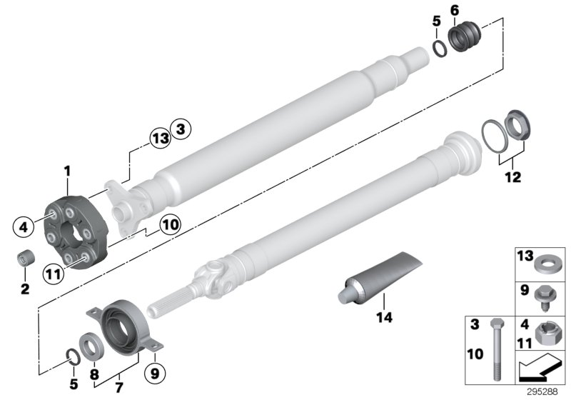 BMW 26 12 8 615 622 - Подшипник карданного вала, центральная подвеска unicars.by