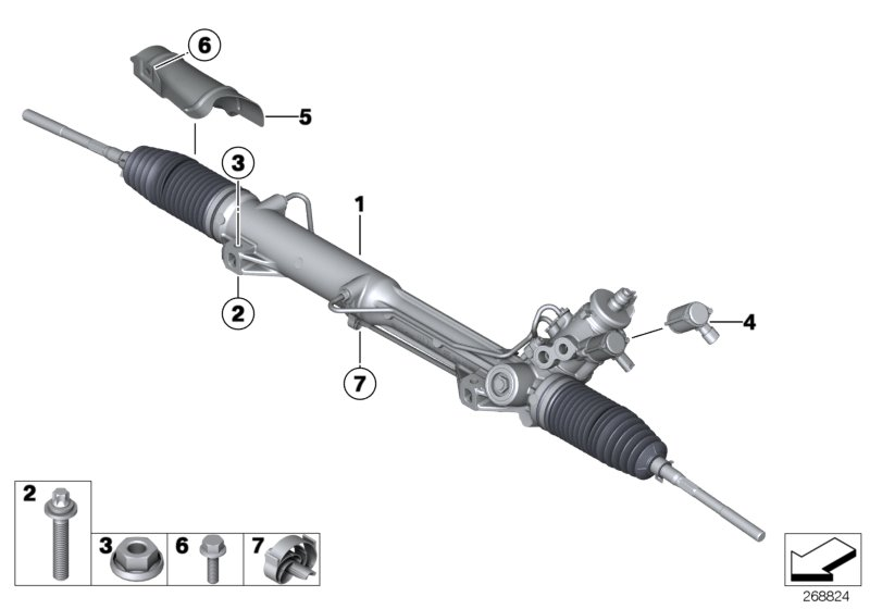 Mini 33 32 6 768 884 - Ремкомплект, подвеска колеса unicars.by