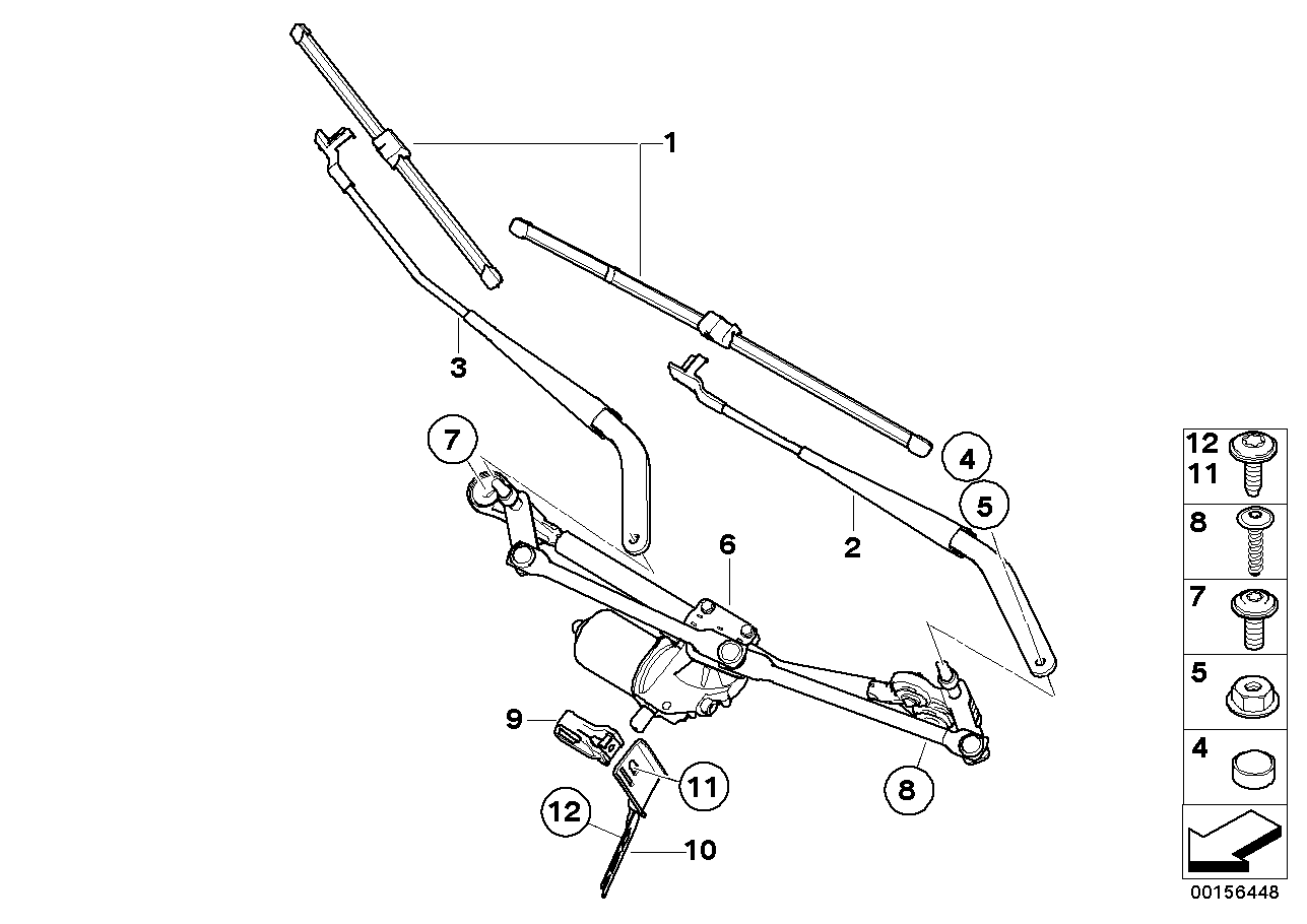 BMW 61610034739 - Щетка стеклоочистителя unicars.by