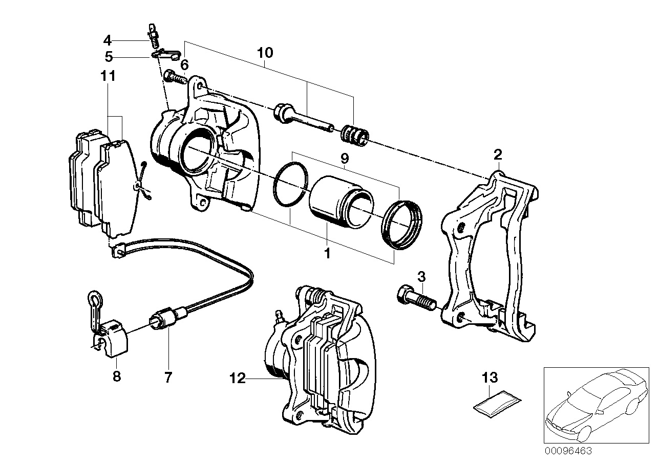 BMW 34111154377 - Тормозной суппорт unicars.by