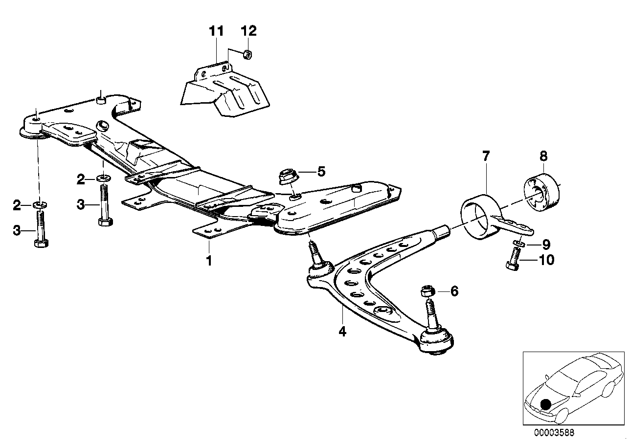 BMW 31 12 1 127 725 - Рычаг подвески колеса unicars.by