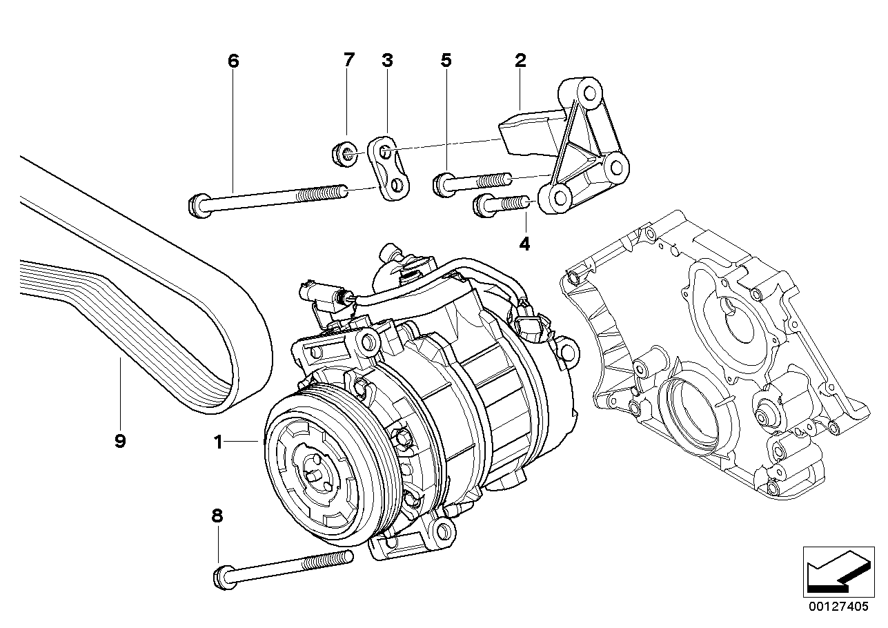 Mini 64526953474 - RP air conditioning compressor unicars.by