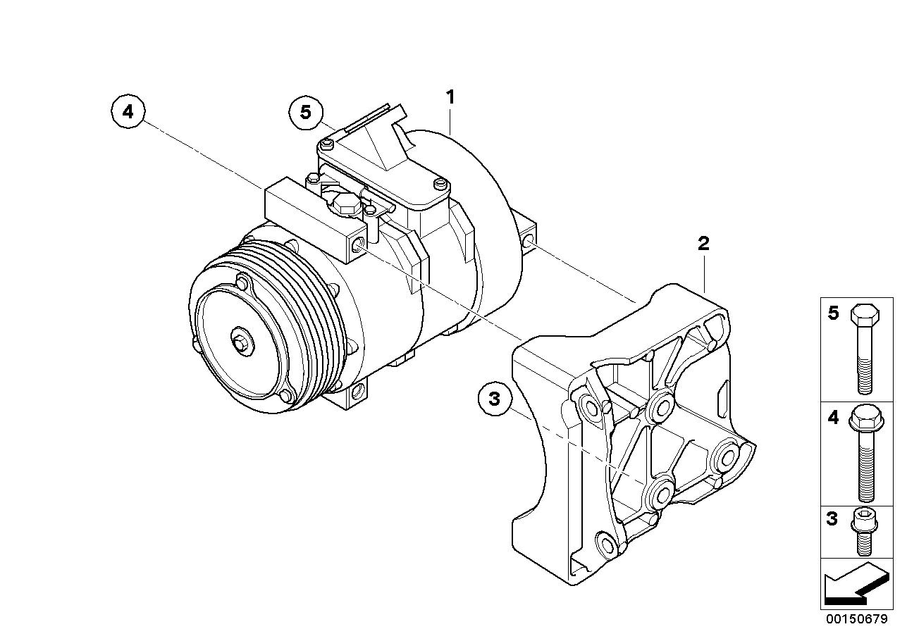 Mini 64526950152 - RP air conditioning compressor unicars.by