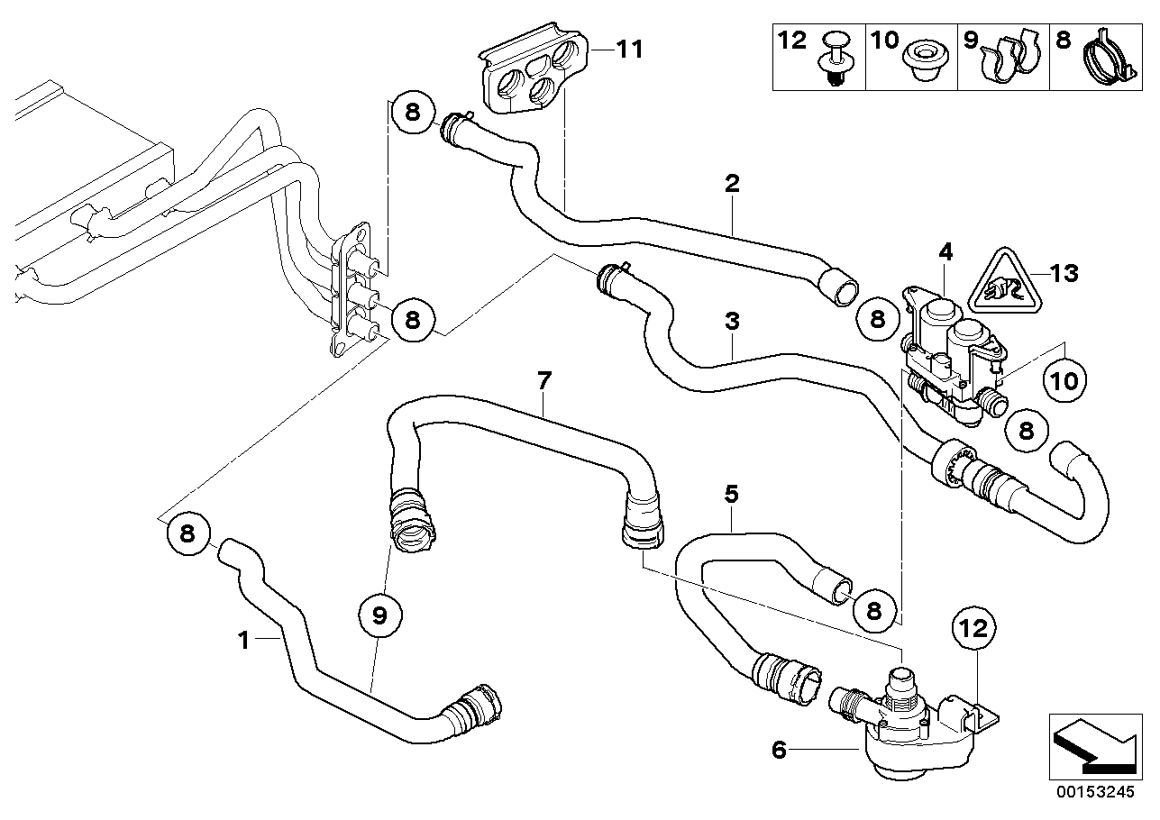 BMW 64 21 6 917 700 - Дополнительный водяной насос unicars.by