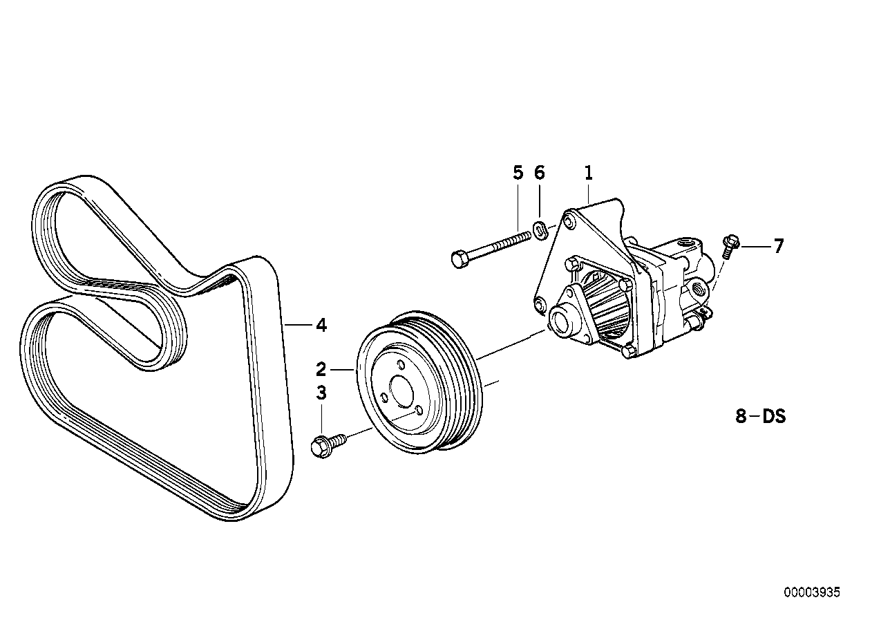 BMW 32 41 1 141 516 - Гидравлический насос, рулевое управление, ГУР unicars.by