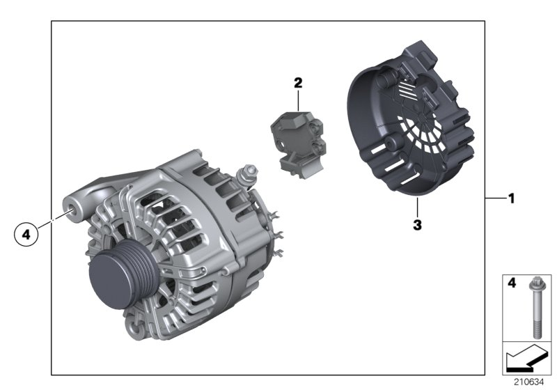 BMW (BRILLIANCE) 12318570673 - Генератор unicars.by