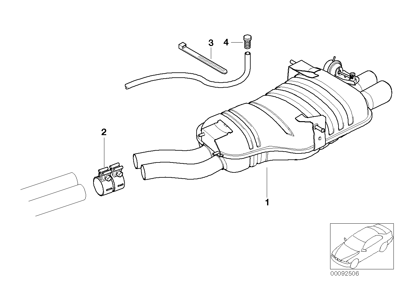 BMW 18 10 1 439 722 - Соединительные элементы, система выпуска unicars.by