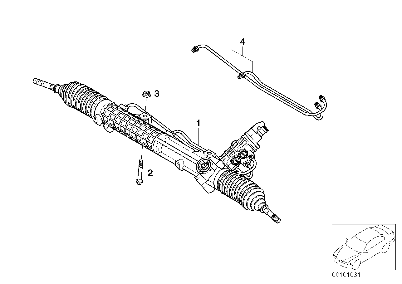 BMW 32 13 6 755 065 - Рулевой механизм, рейка unicars.by