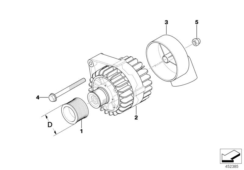 BMW 12317516109 - Шкив генератора, муфта unicars.by