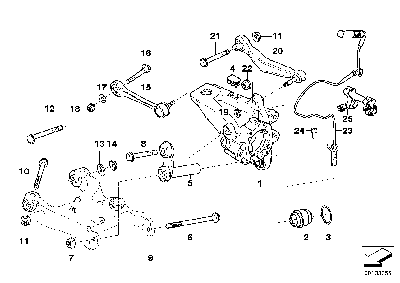 BMW (BRILLIANCE) 33 32 2 347 991 - Рычаг подвески колеса unicars.by