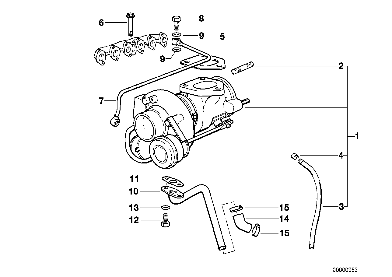 BMW 1165 2246 739 - Турбина, компрессор unicars.by