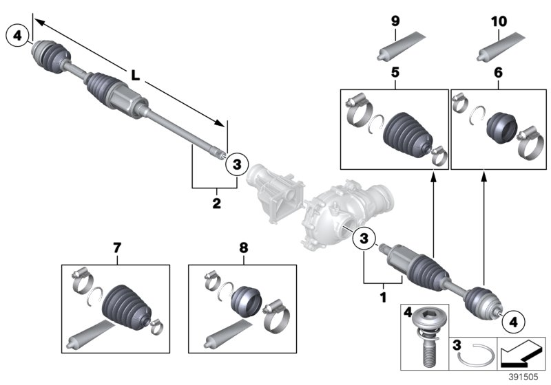 BMW 31607618682 - Приводной вал unicars.by