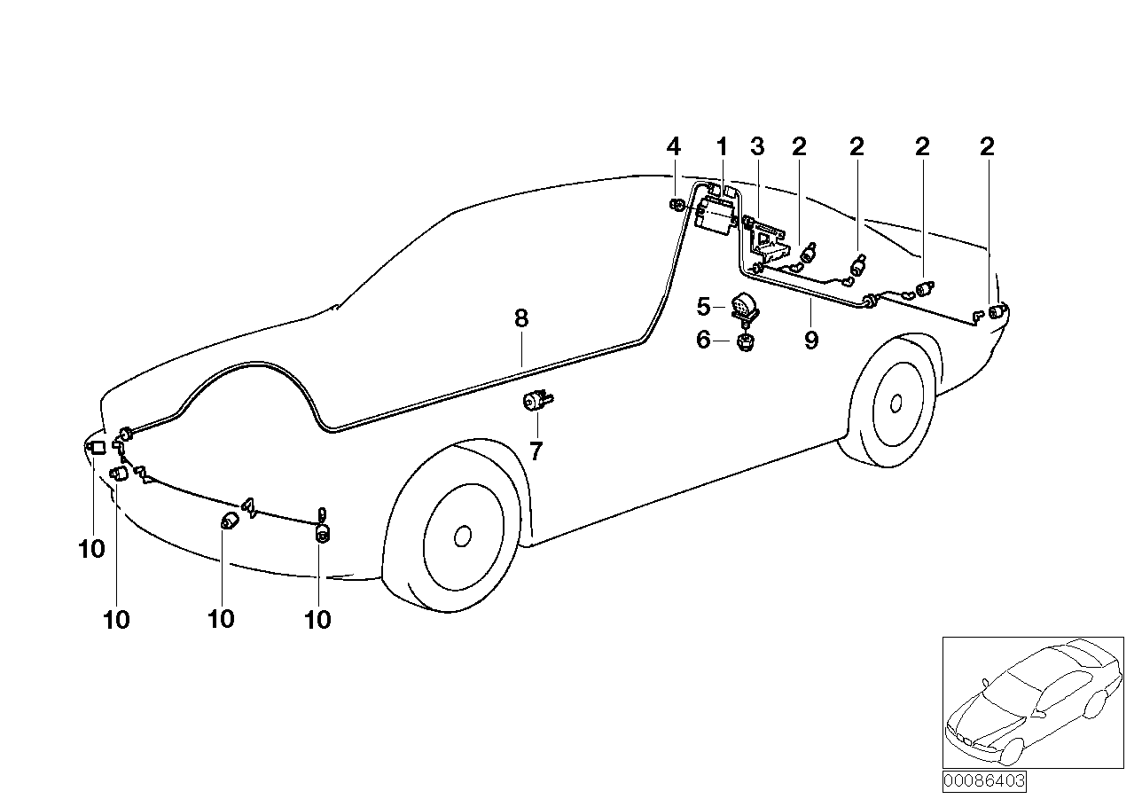 BMW 66 21 8 384 701 - Датчик, система помощи при парковке unicars.by