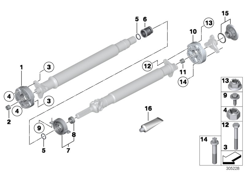 BMW 26 11 7 527 392 - Шарнир, продольный вал unicars.by