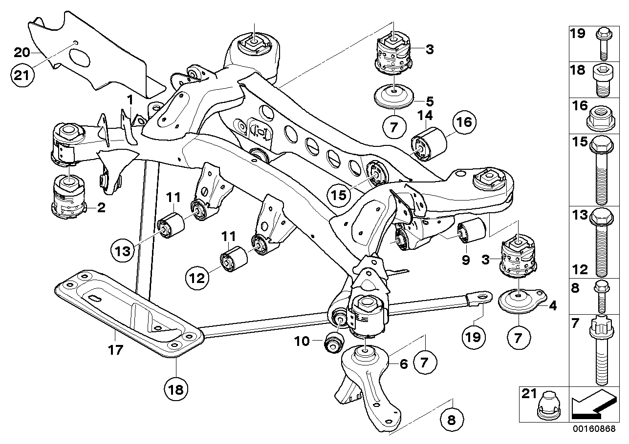 BMW 33 32 6 763 092 - Сайлентблок, рычаг подвески колеса unicars.by