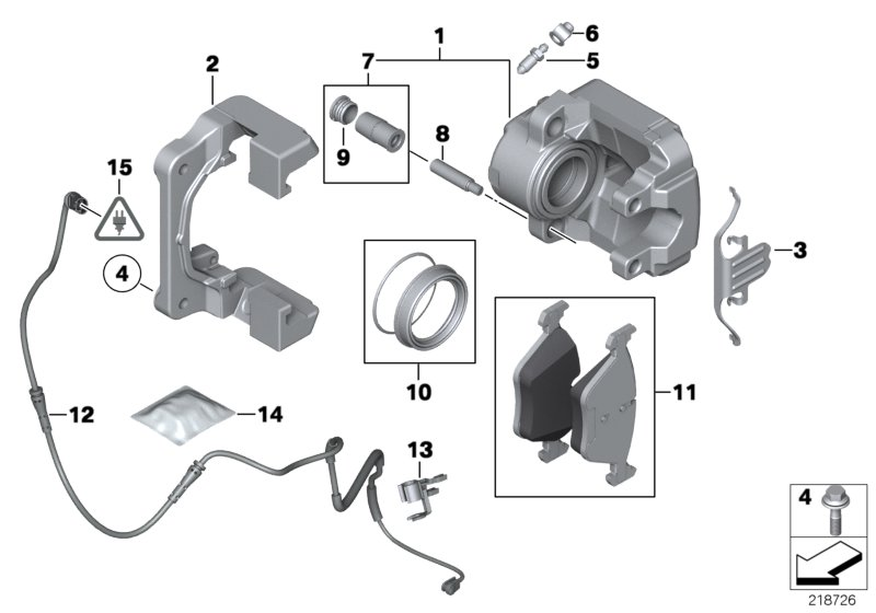 BMW 34 11 6 792 689 - Тормозной суппорт unicars.by